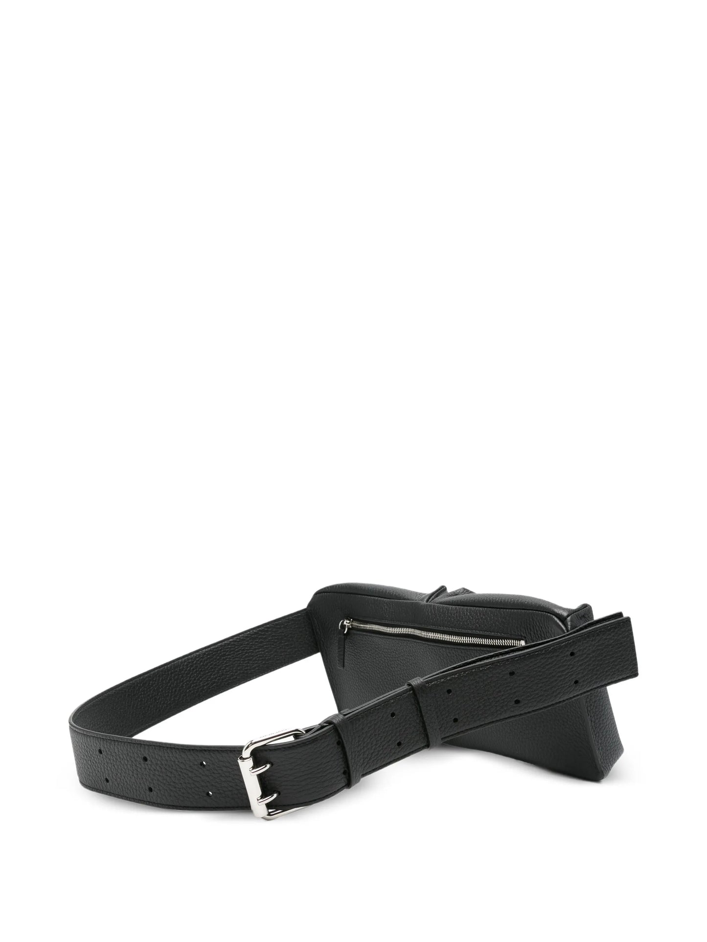 multi-pocket leather belt bag