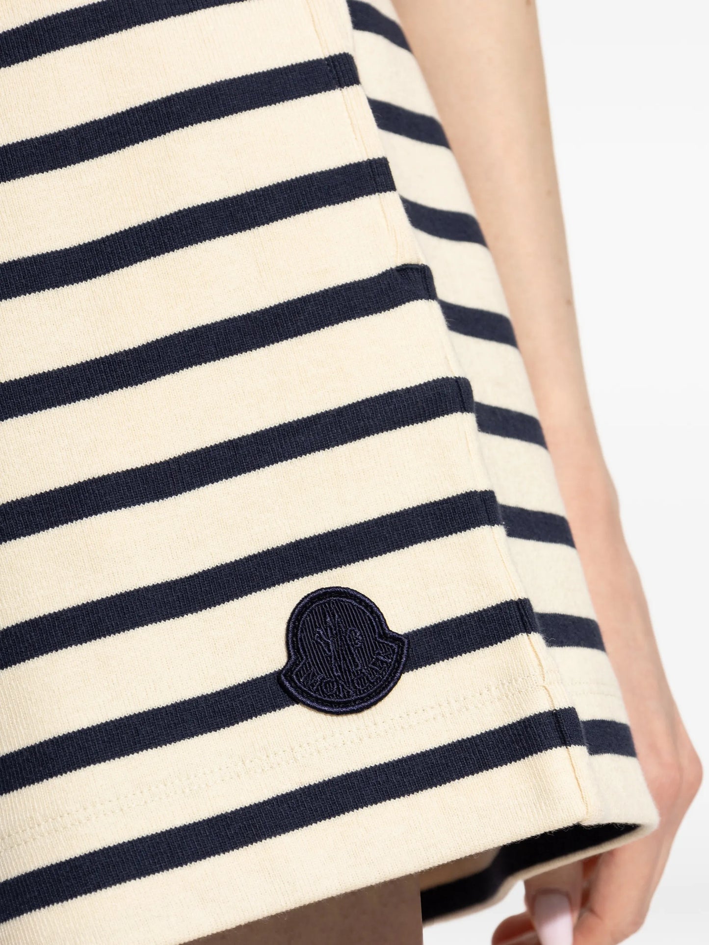 striped drawstring shorts