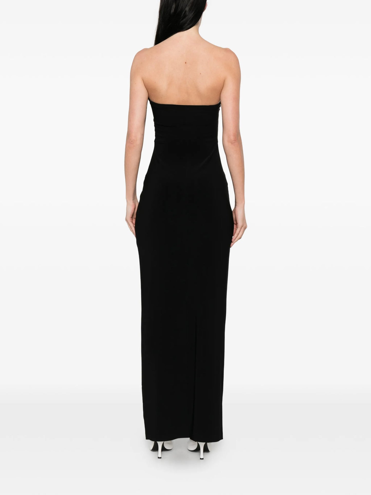 strapless maxi dress