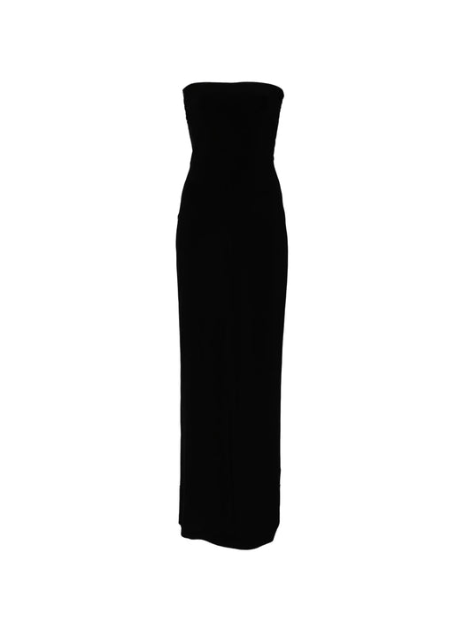 strapless maxi dress