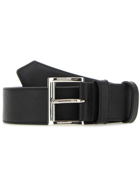 textured leather belt