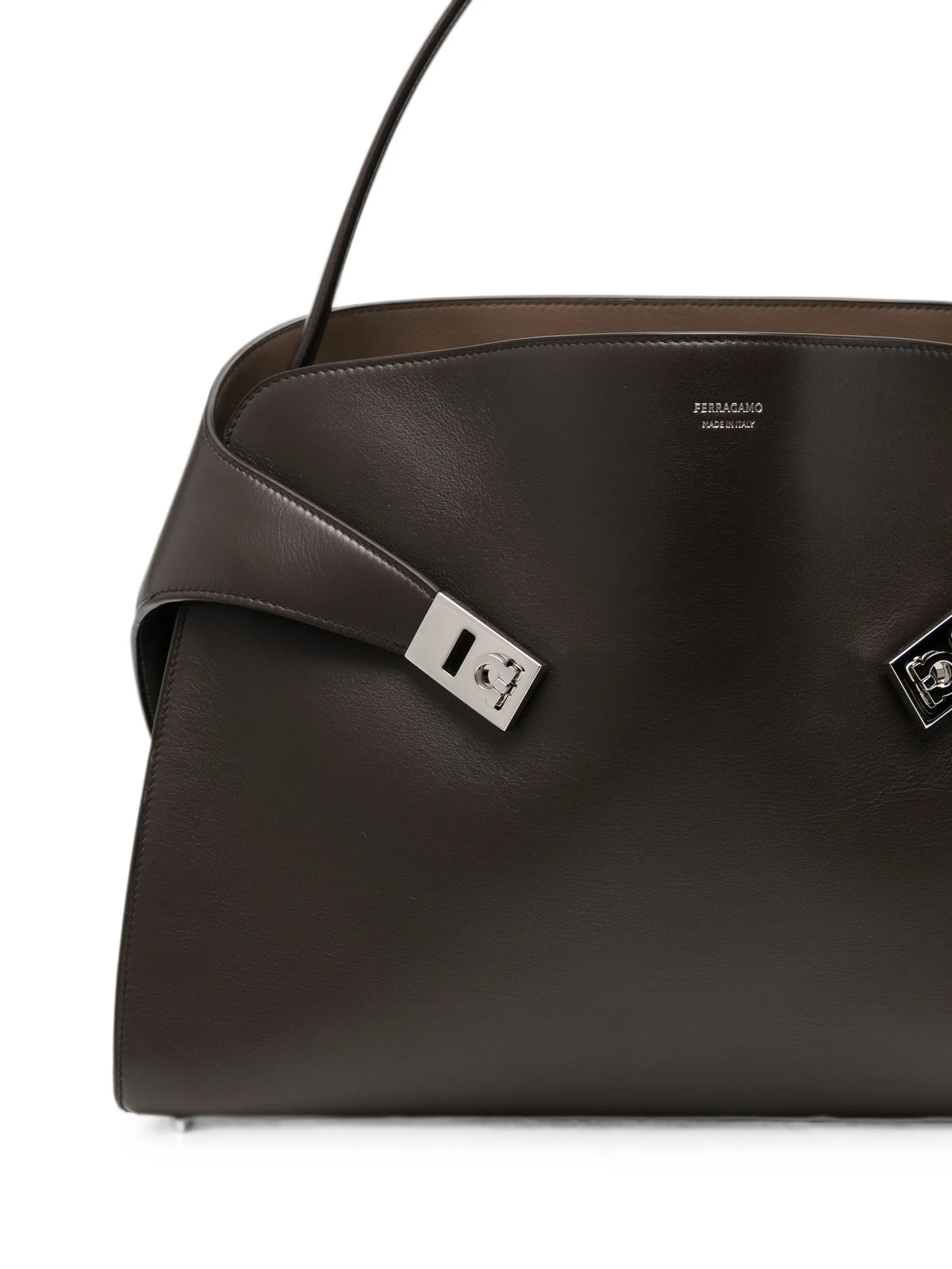 Hug Soft bi-color calfskin shoulder bag