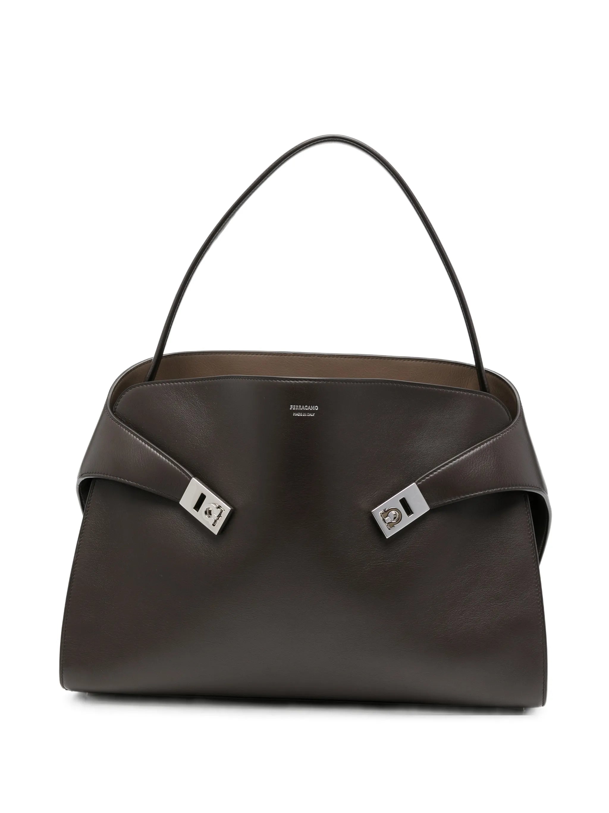 Hug Soft bi-color calfskin shoulder bag