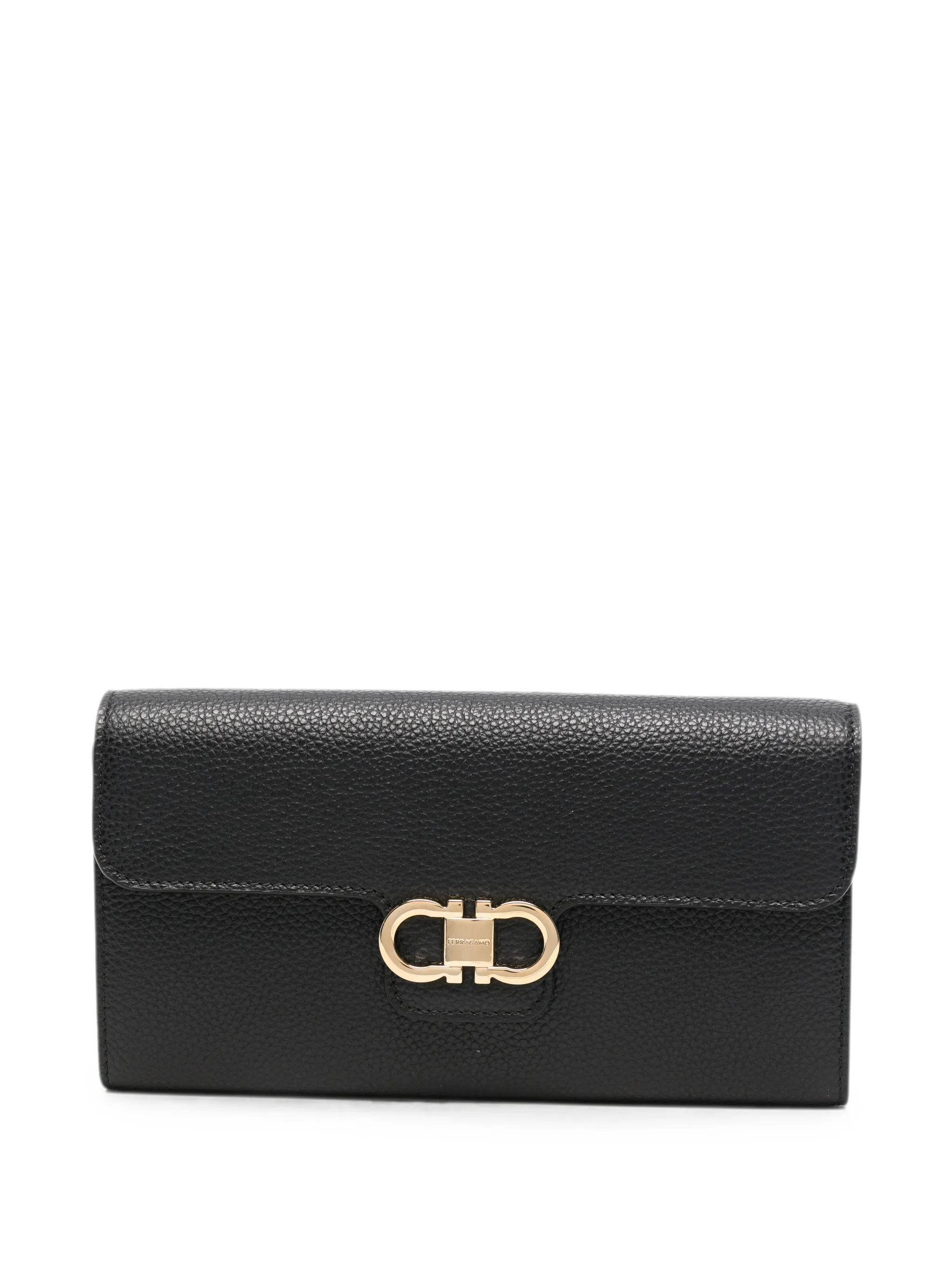 Gancini wallet with shoulder strap