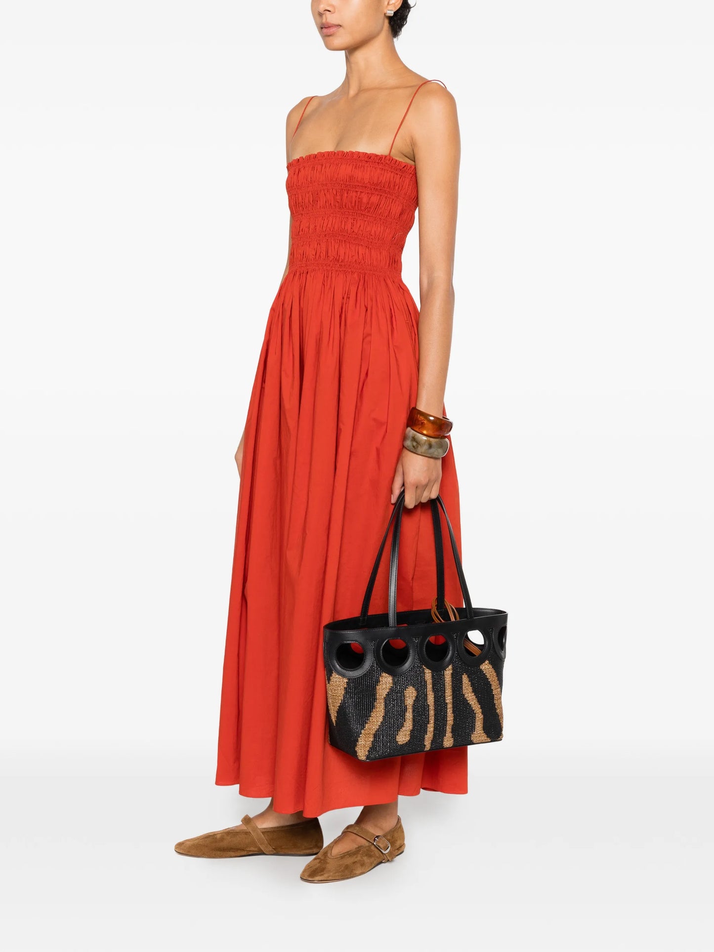 medium Gancini zebra-pattern tote bag