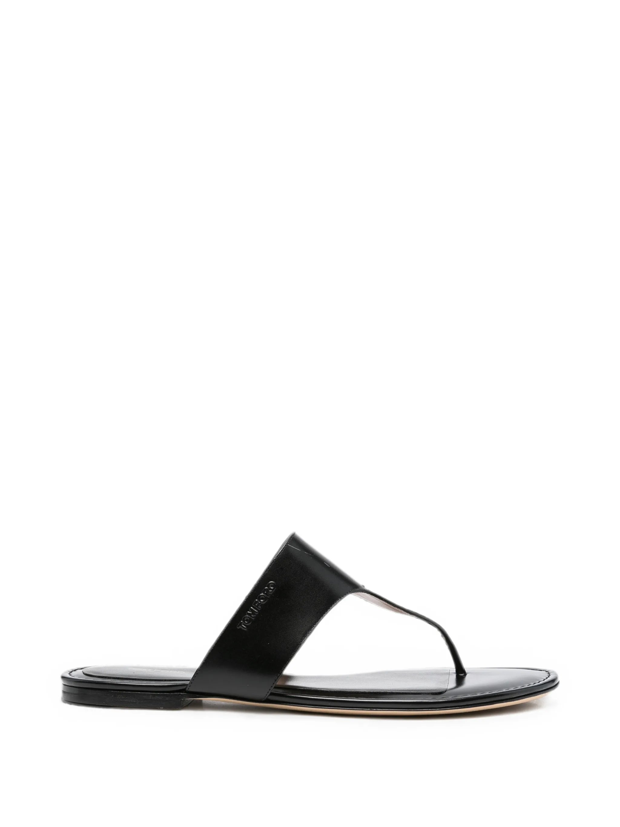 Lina thong-strap leather flat sandals