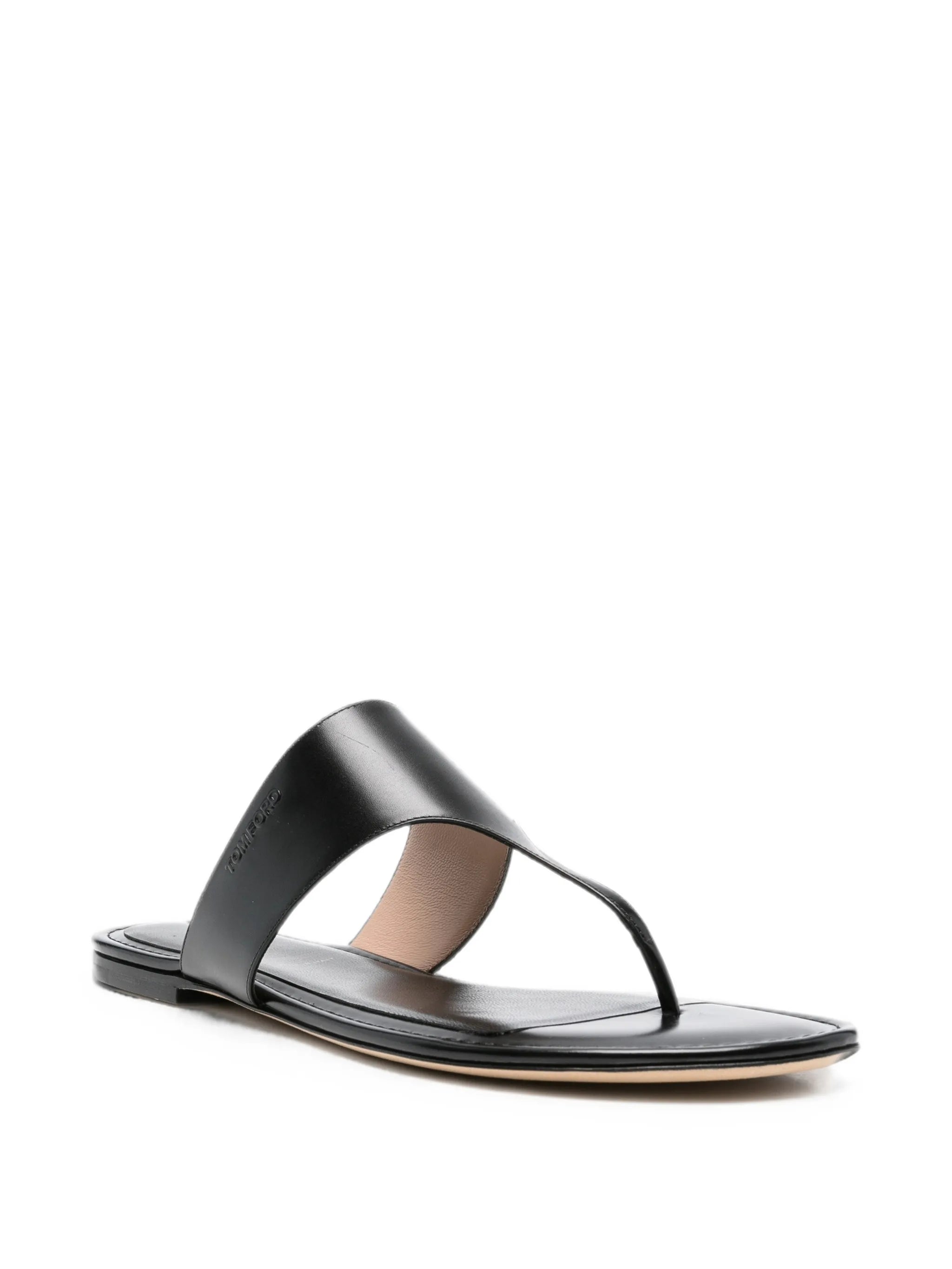 Lina thong-strap leather flat sandals