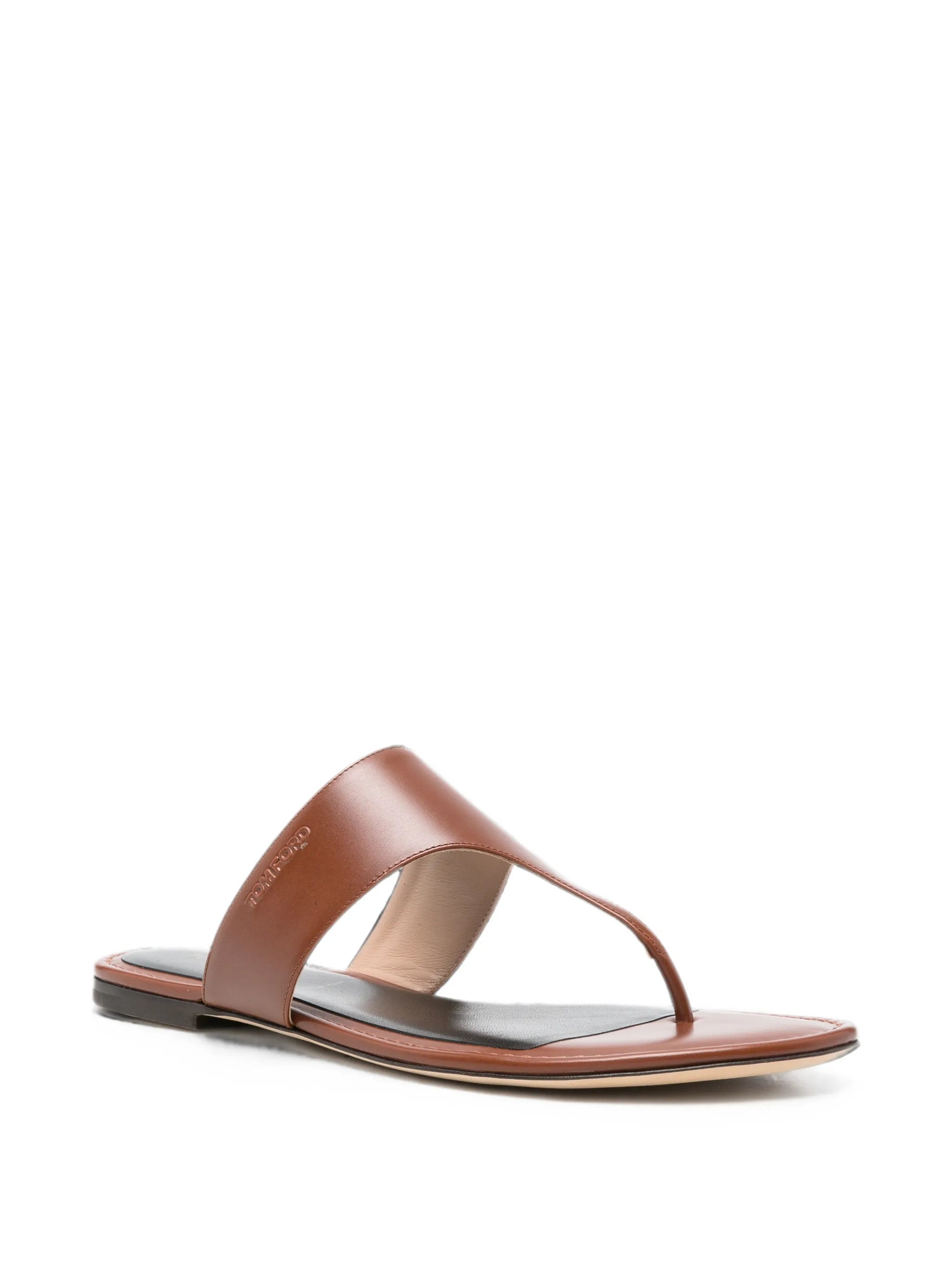 open-toe leather sandals
