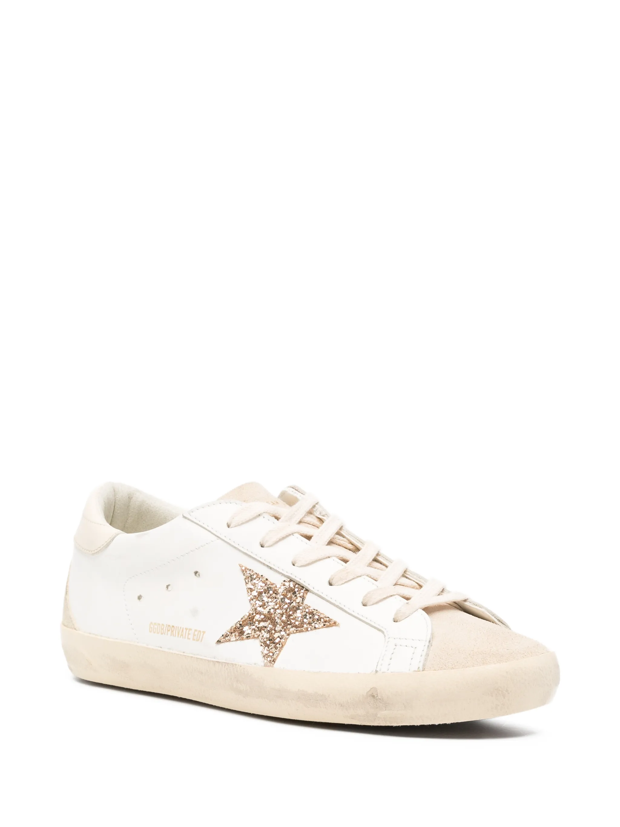 x Best Luxury Shop superstar glitter-patch sneakers