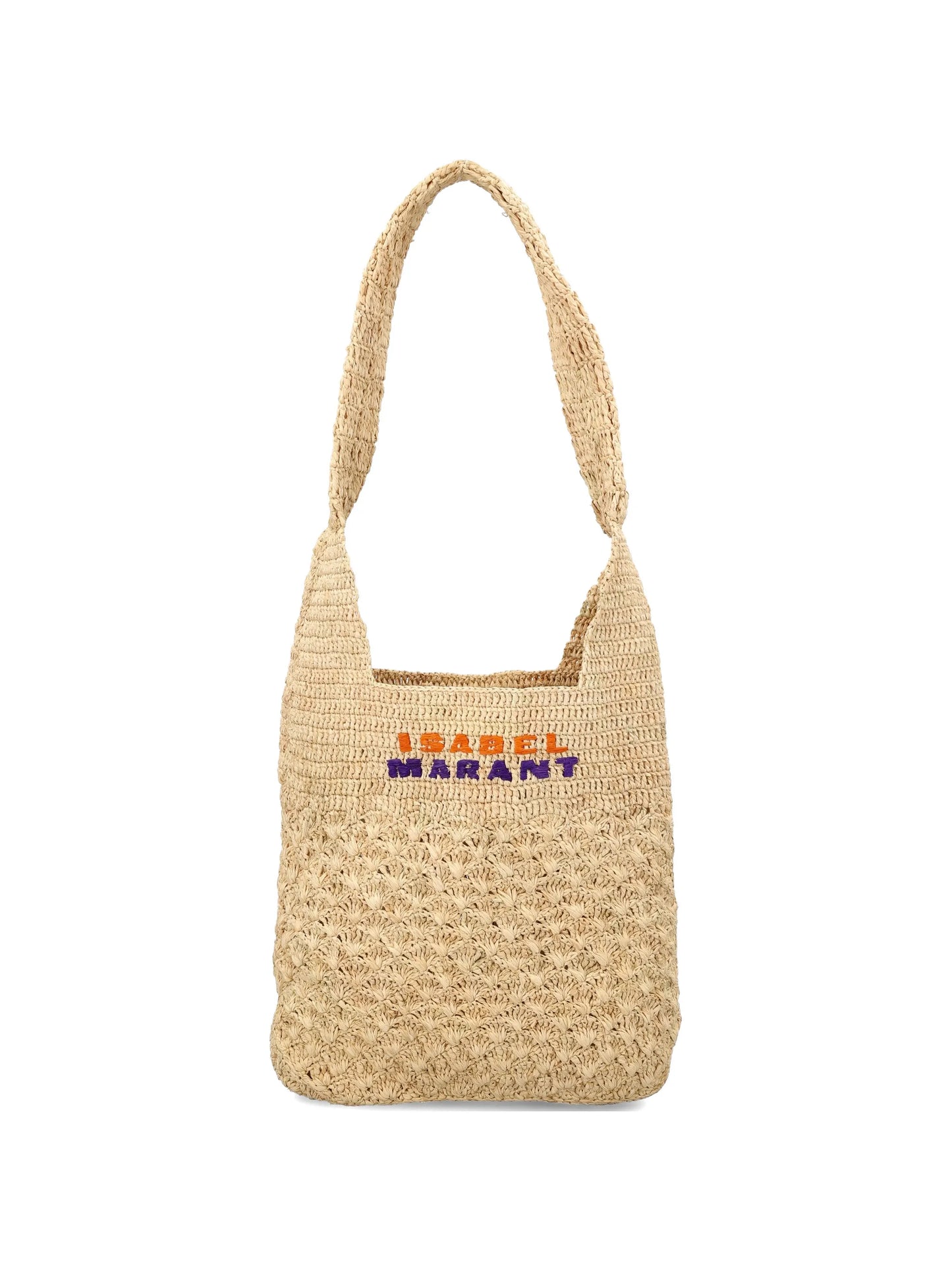 logo-embroidered shoulder bag