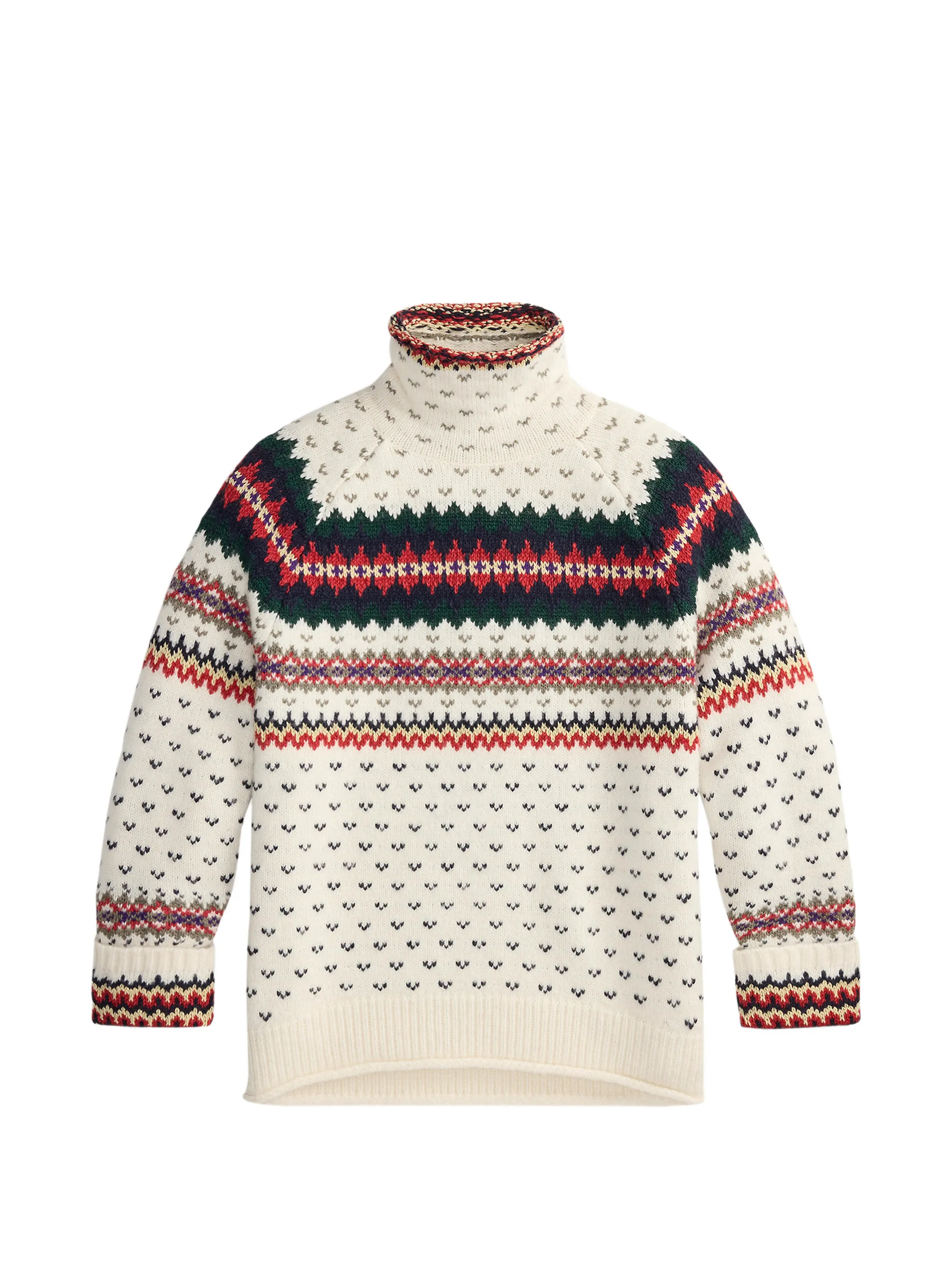 Fair Isle roll-neck sweater