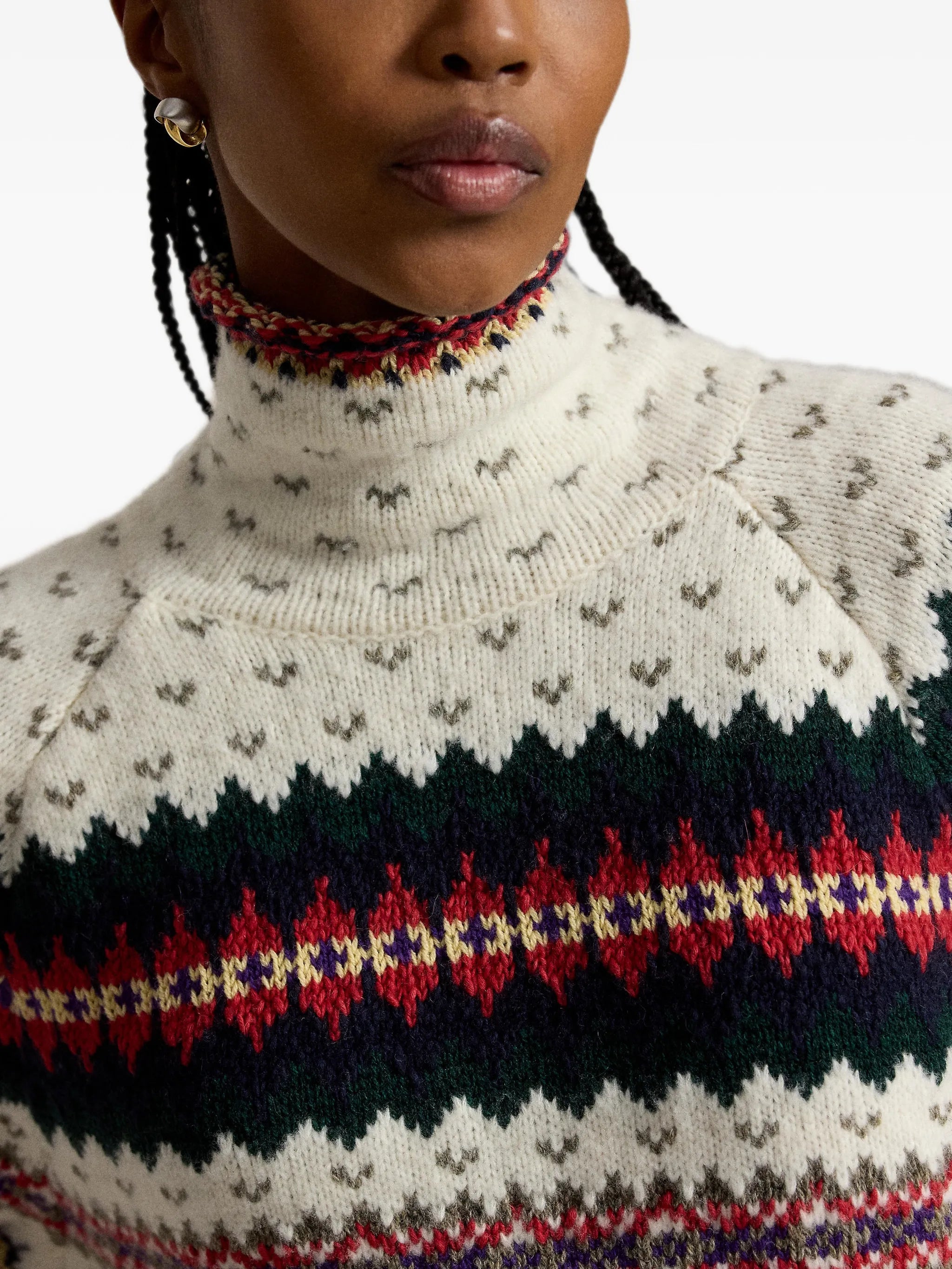 Fair Isle roll-neck sweater