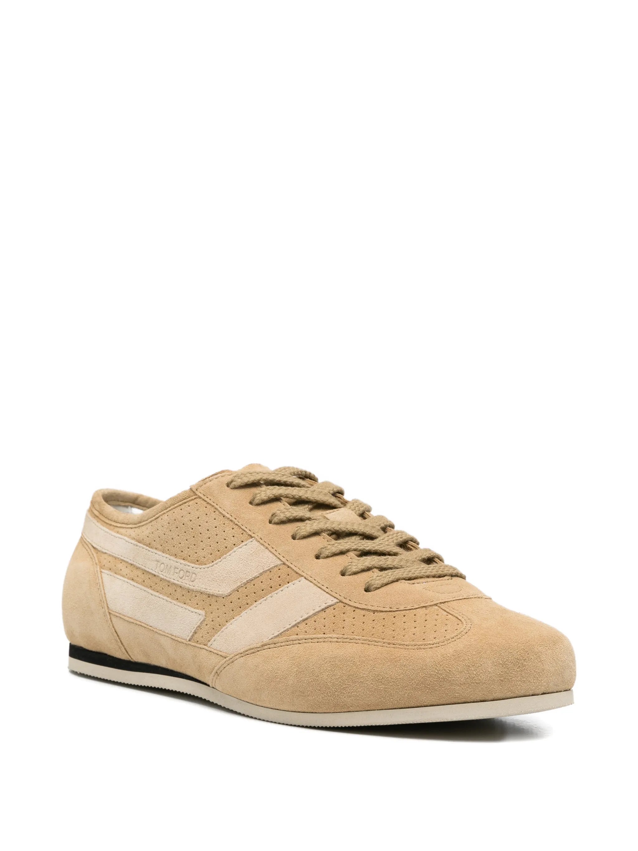 perforated panelled sneakers