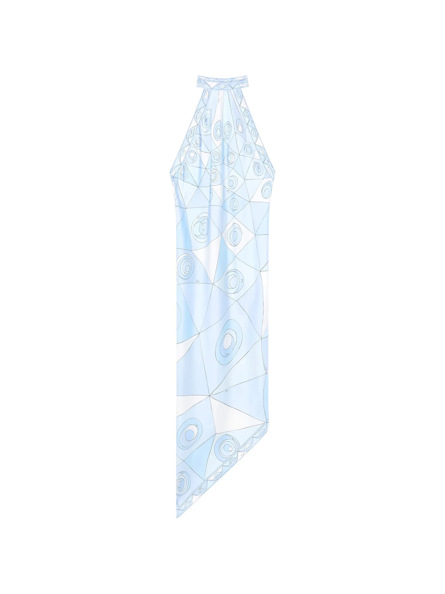 Occhi-print silk dress