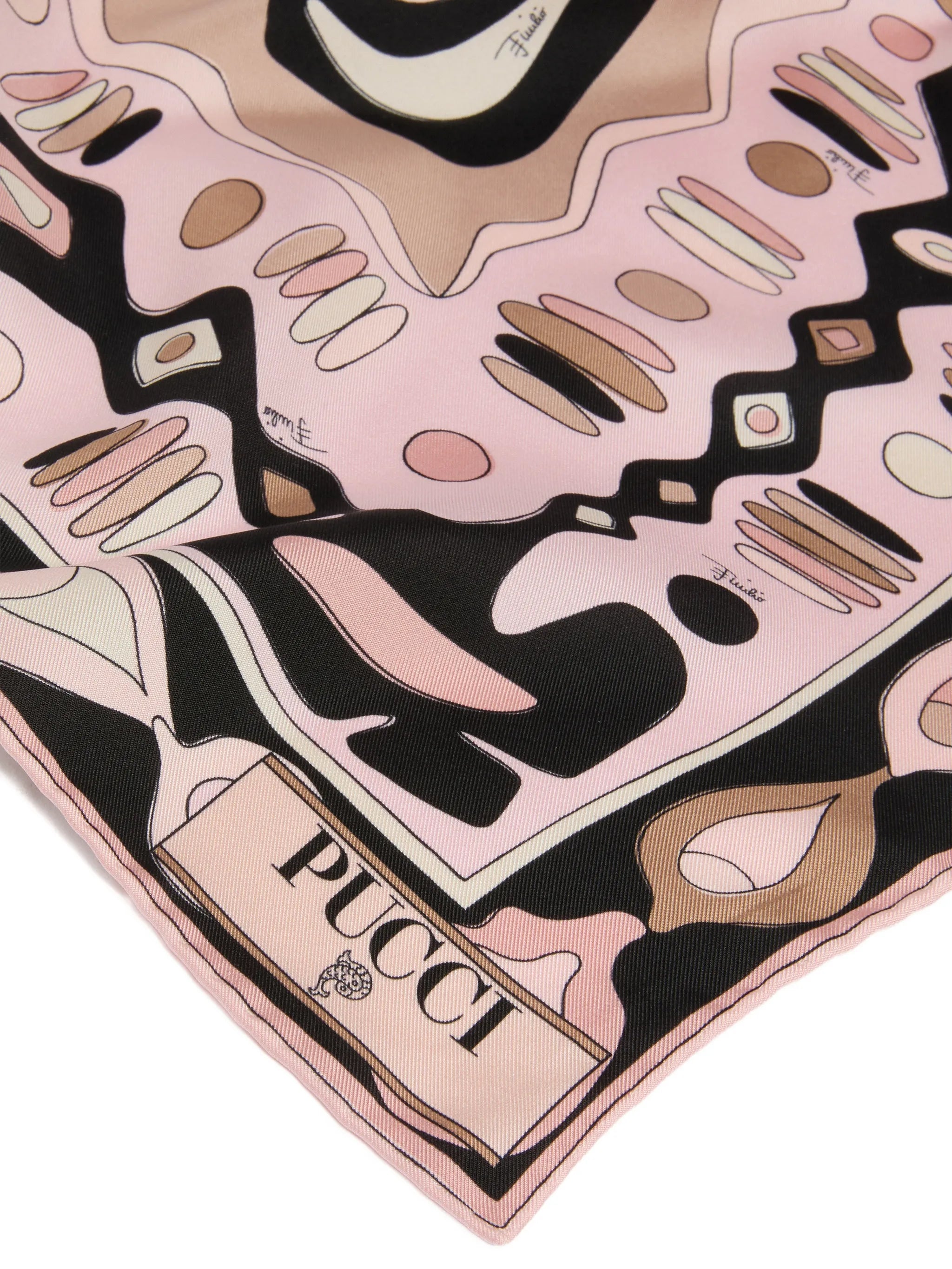 Angoli print silk scarf