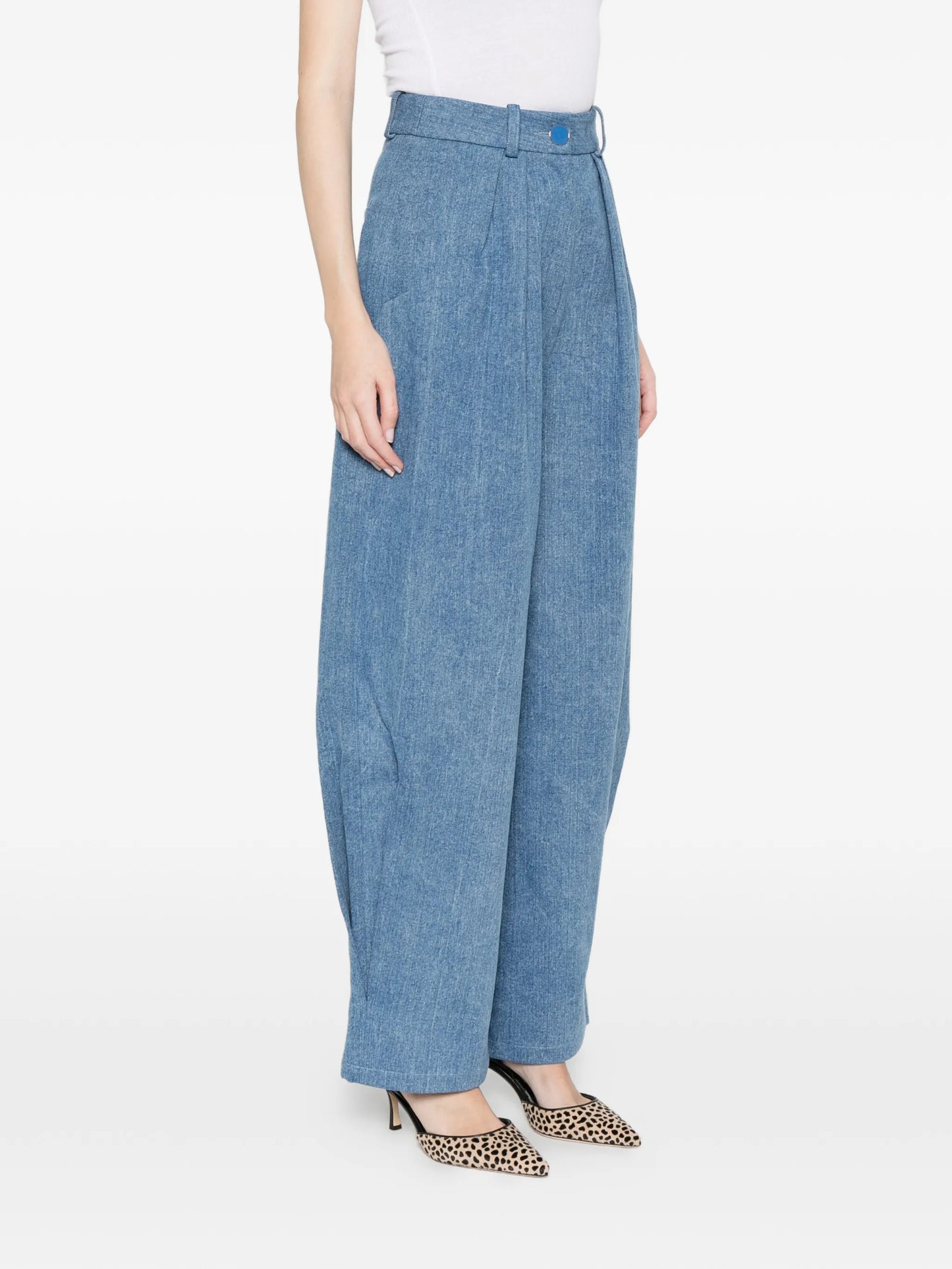 high-waist carrot jeans