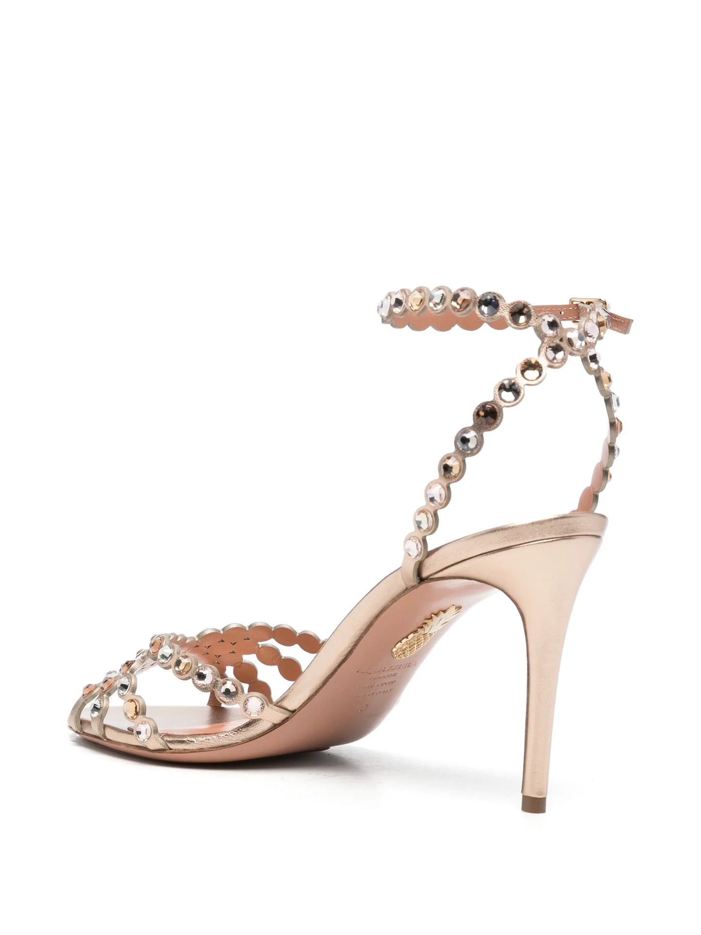 Tequila crystal-embellished heeled sandals