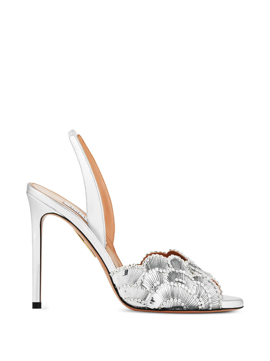 Ce Soir crystal-embellished heeled sandals