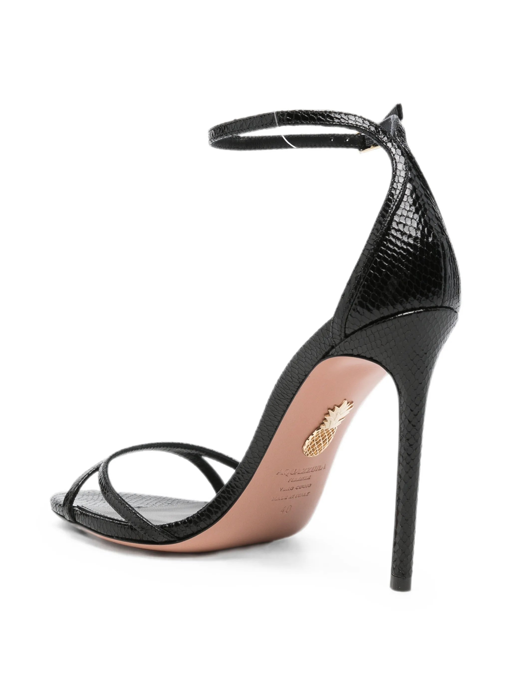 Nuda snakeskin-effect heeled sandals