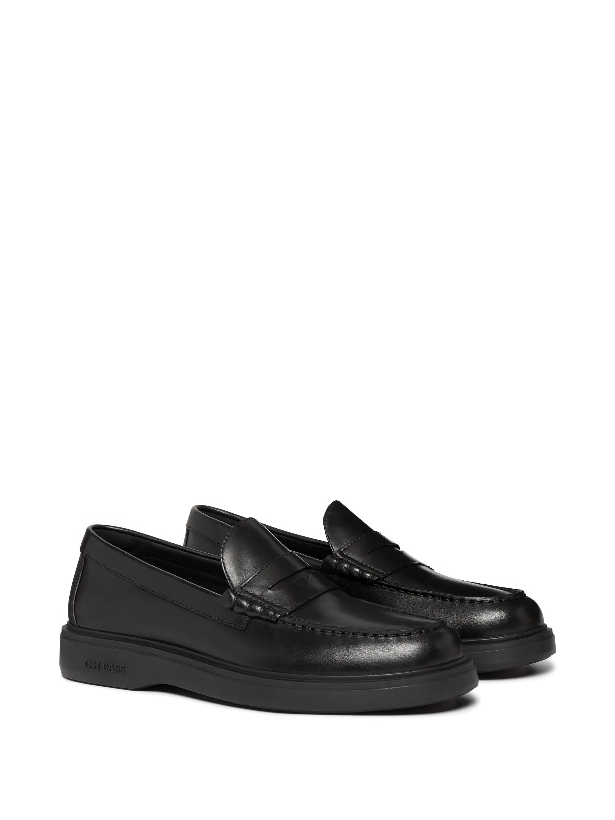 Bosco Cupsole Penny loafers in black leather