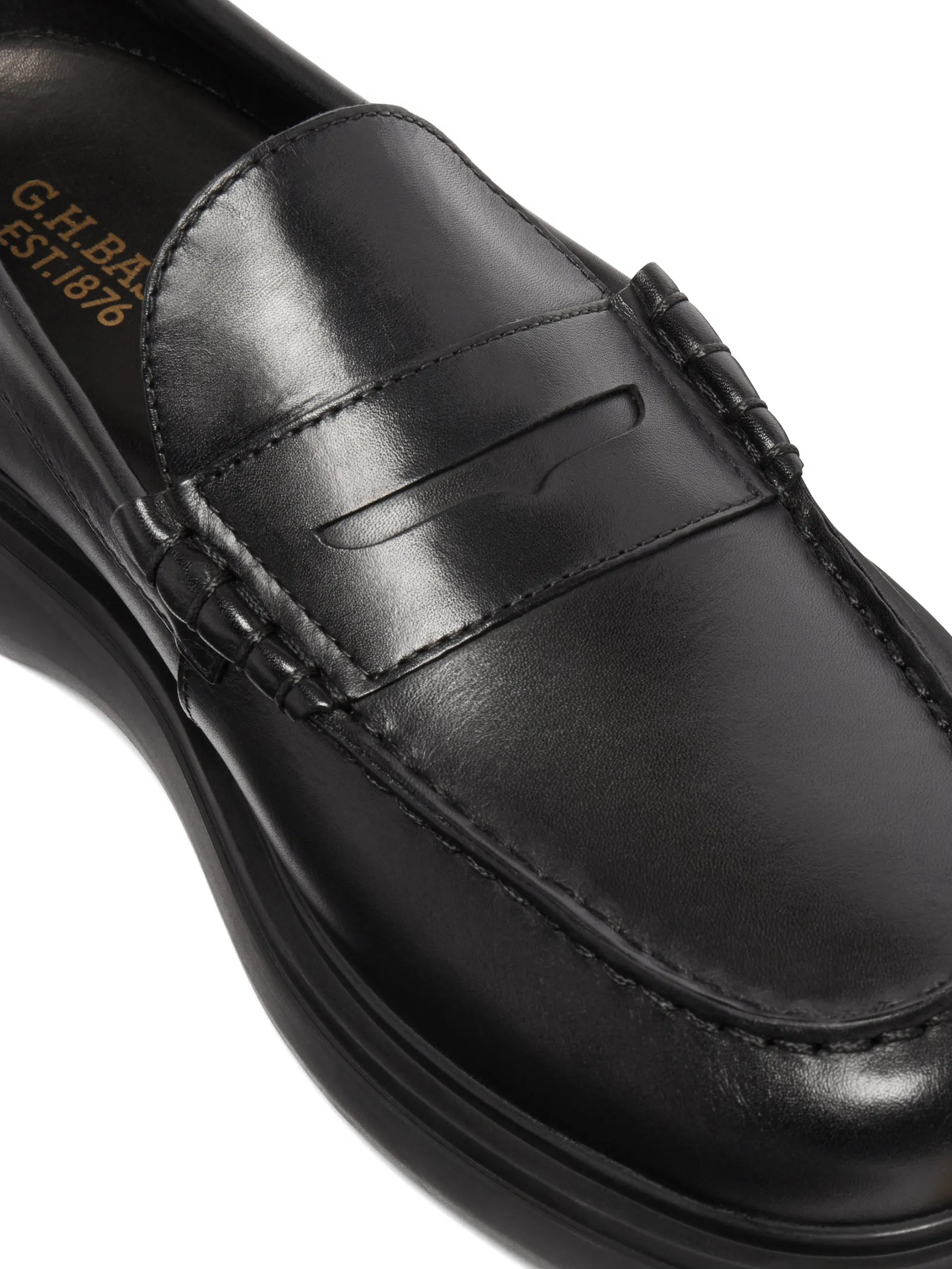Bosco Cupsole Penny loafers in black leather