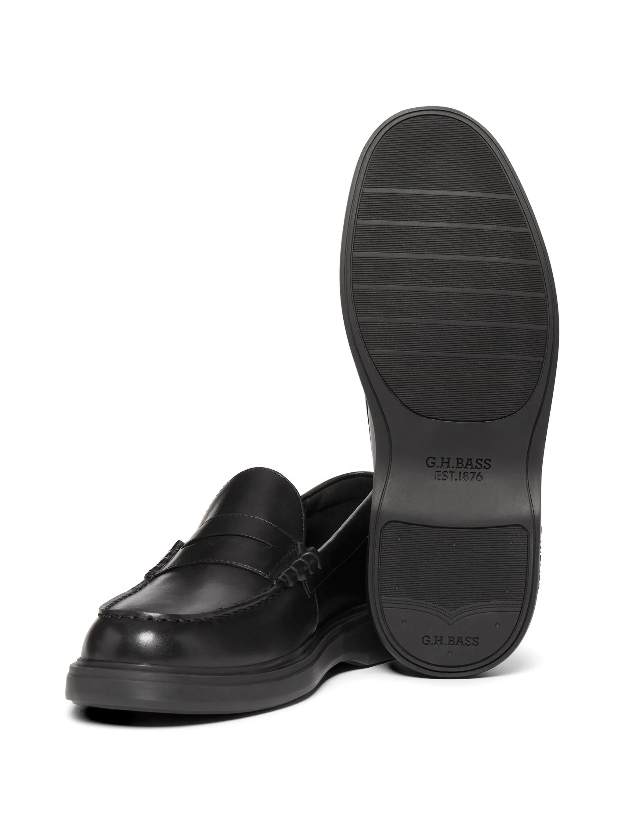 Bosco Cupsole Penny loafers in black leather