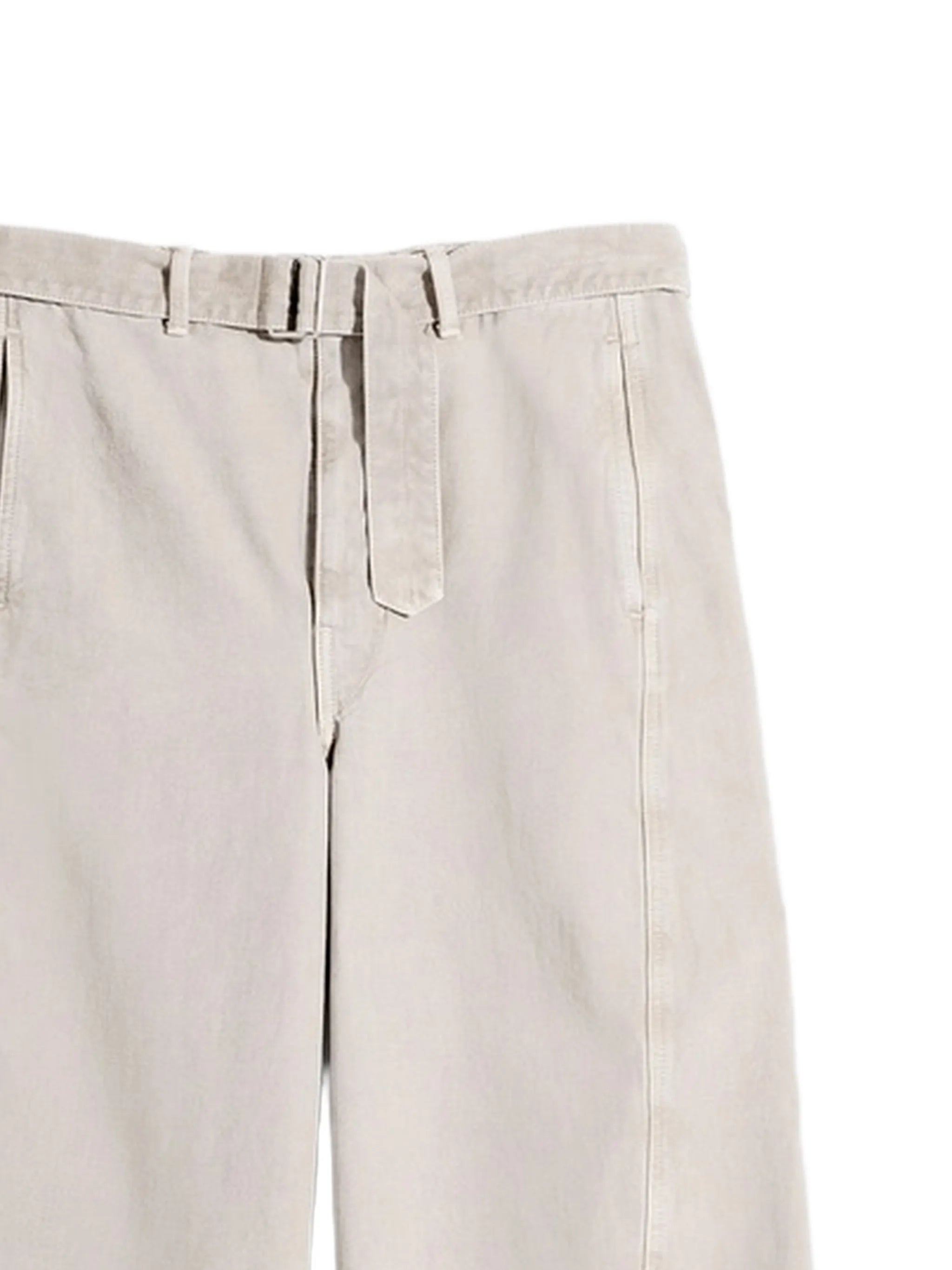 belt seam trousers