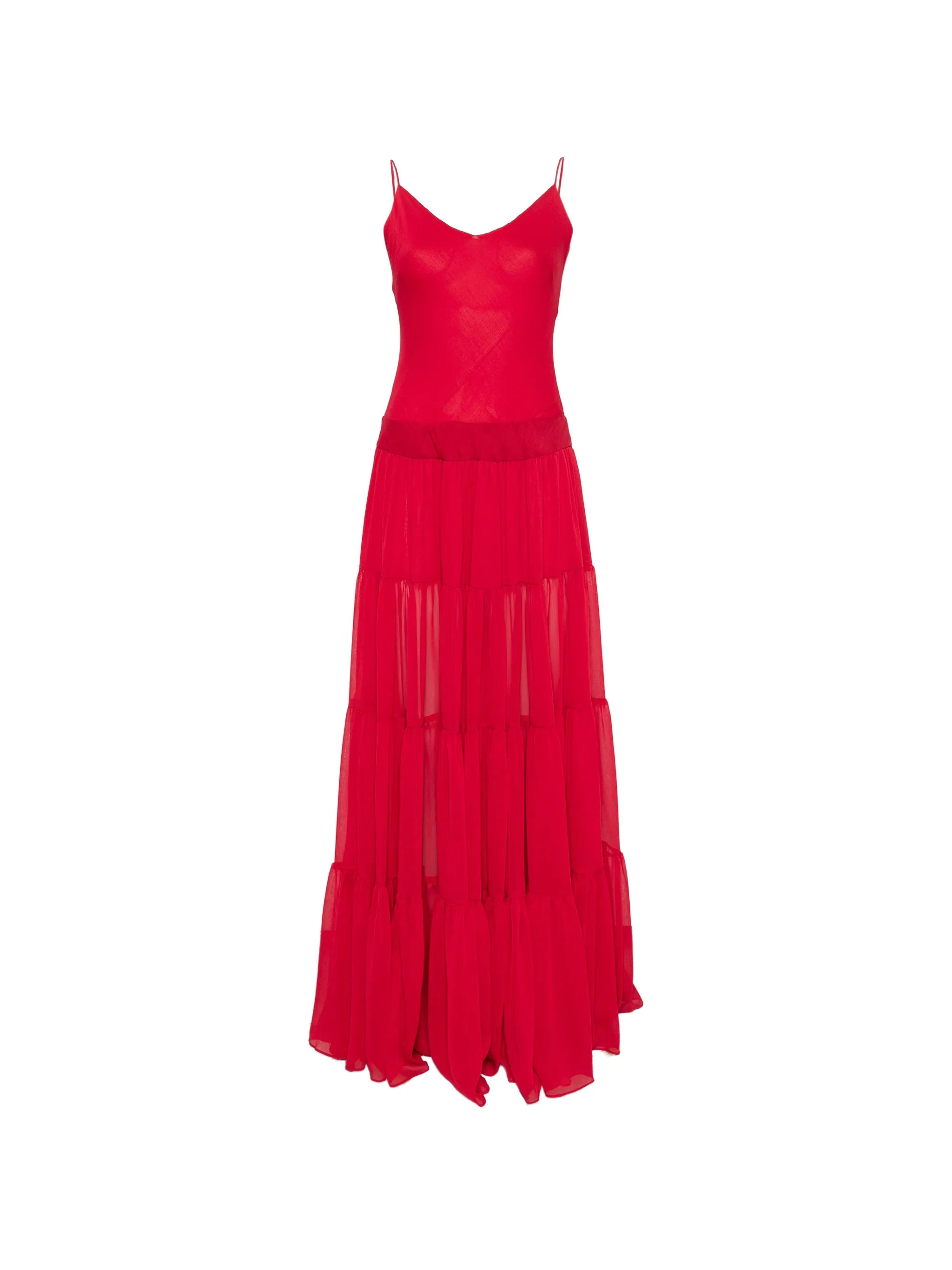 Delphina tiered maxi dress