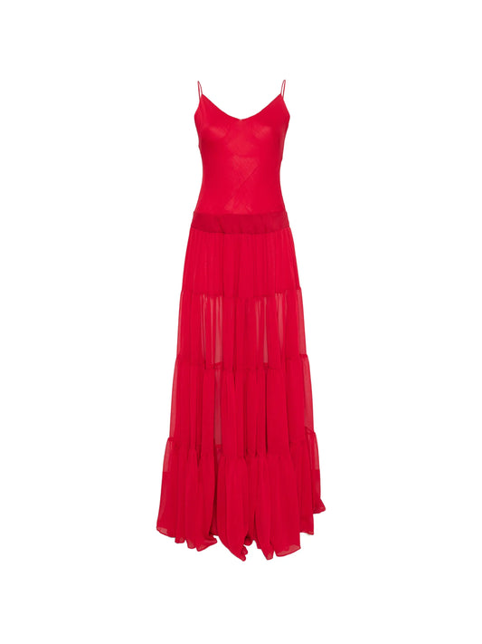 Delphina tiered maxi dress