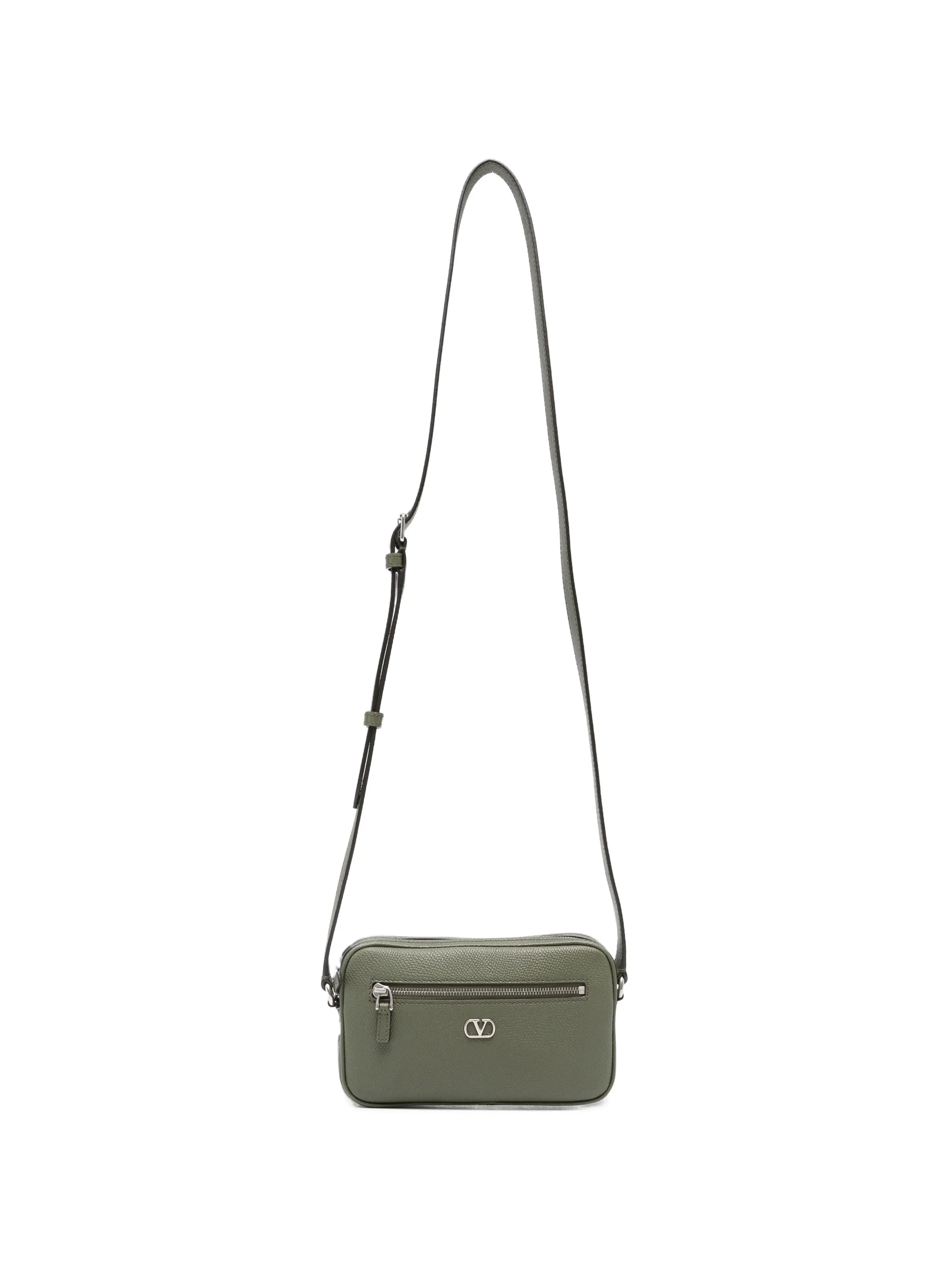 VLogo Signature leather shoulder bag
