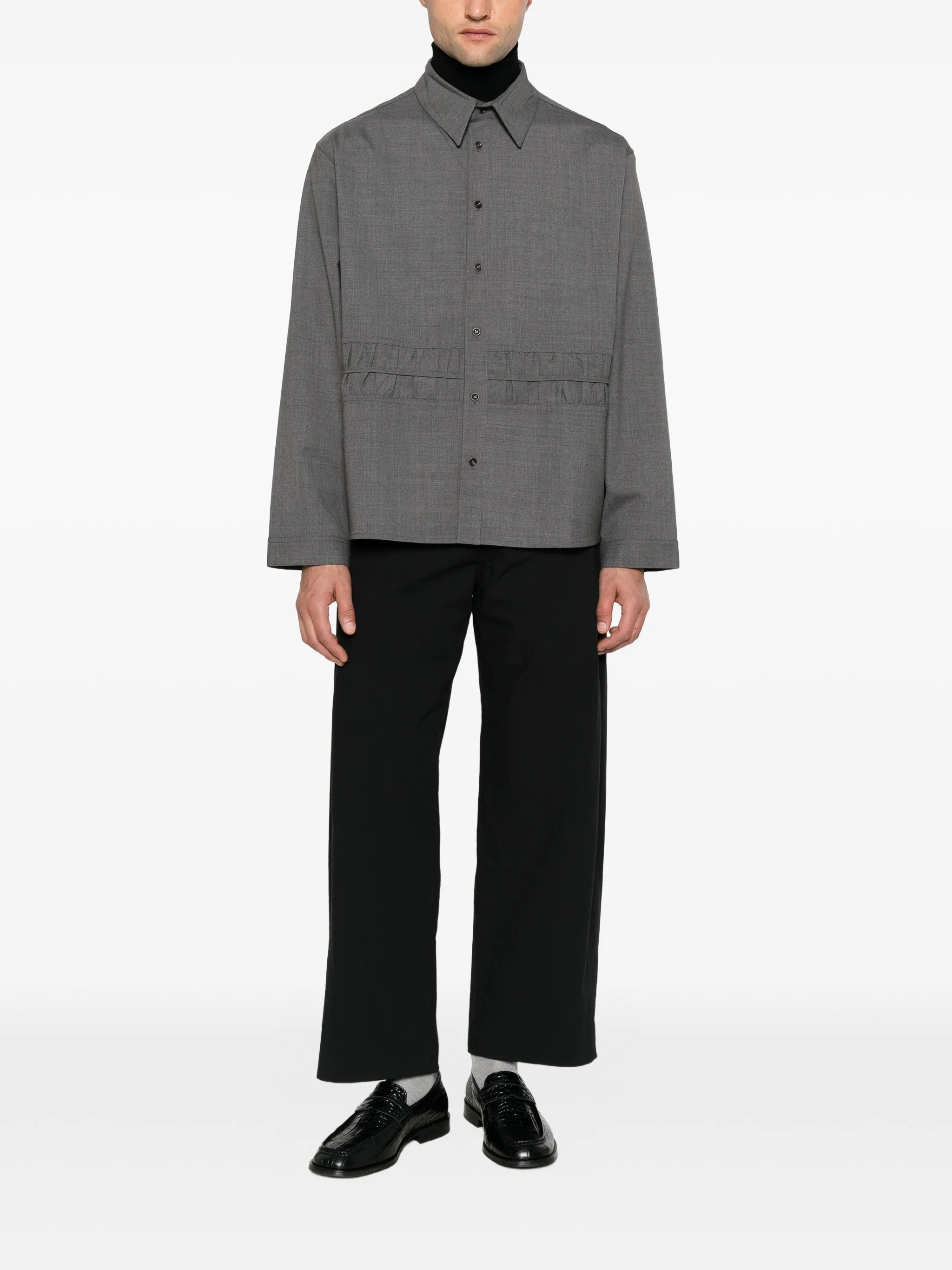 Fossil ruched-detail shirt