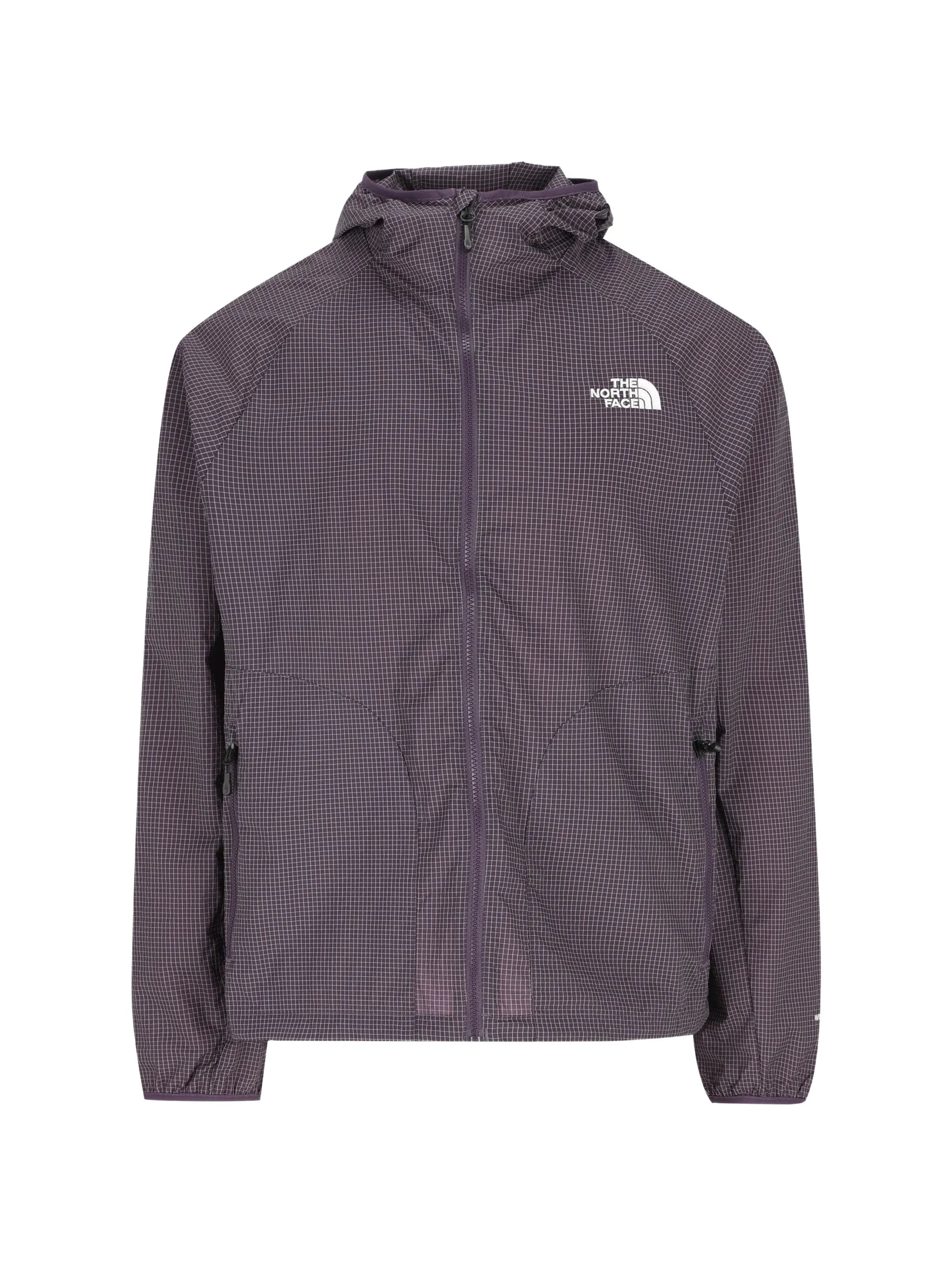 hooded zip windbreaker jacket