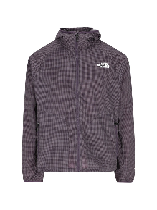 hooded zip windbreaker jacket