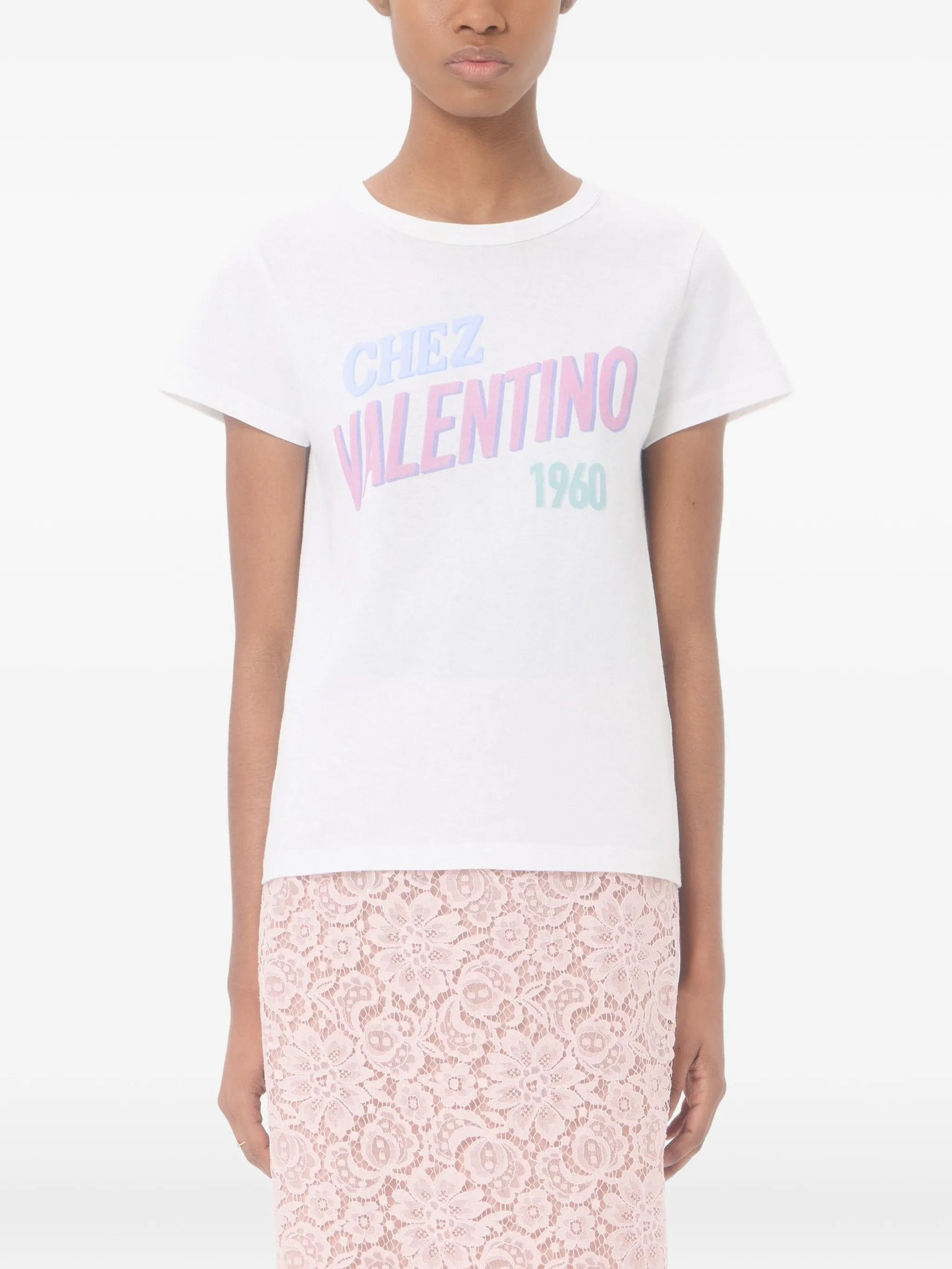 cotton jersey T-shirt with Chez 1960 print