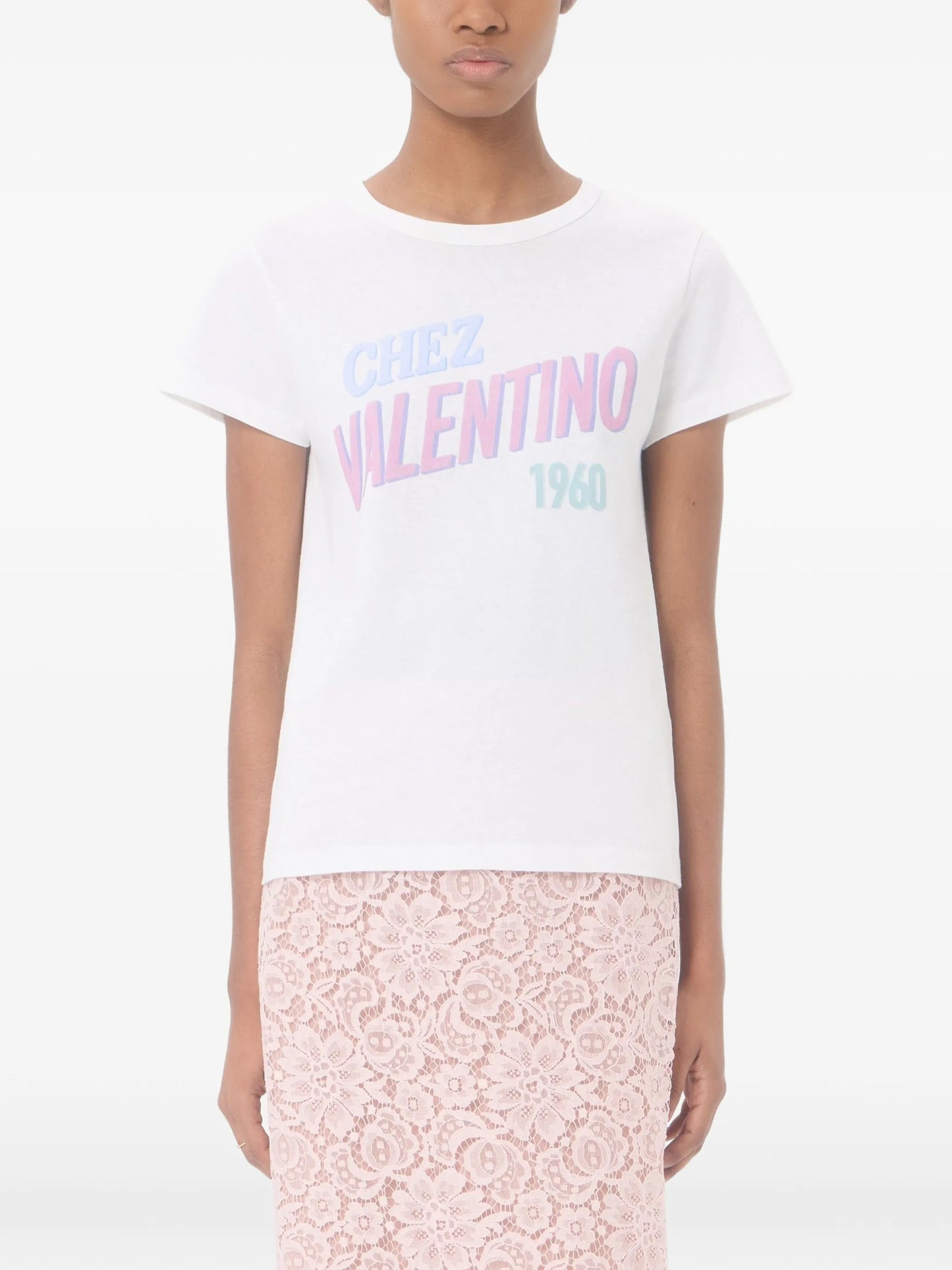 cotton jersey T-shirt with Chez 1960 print