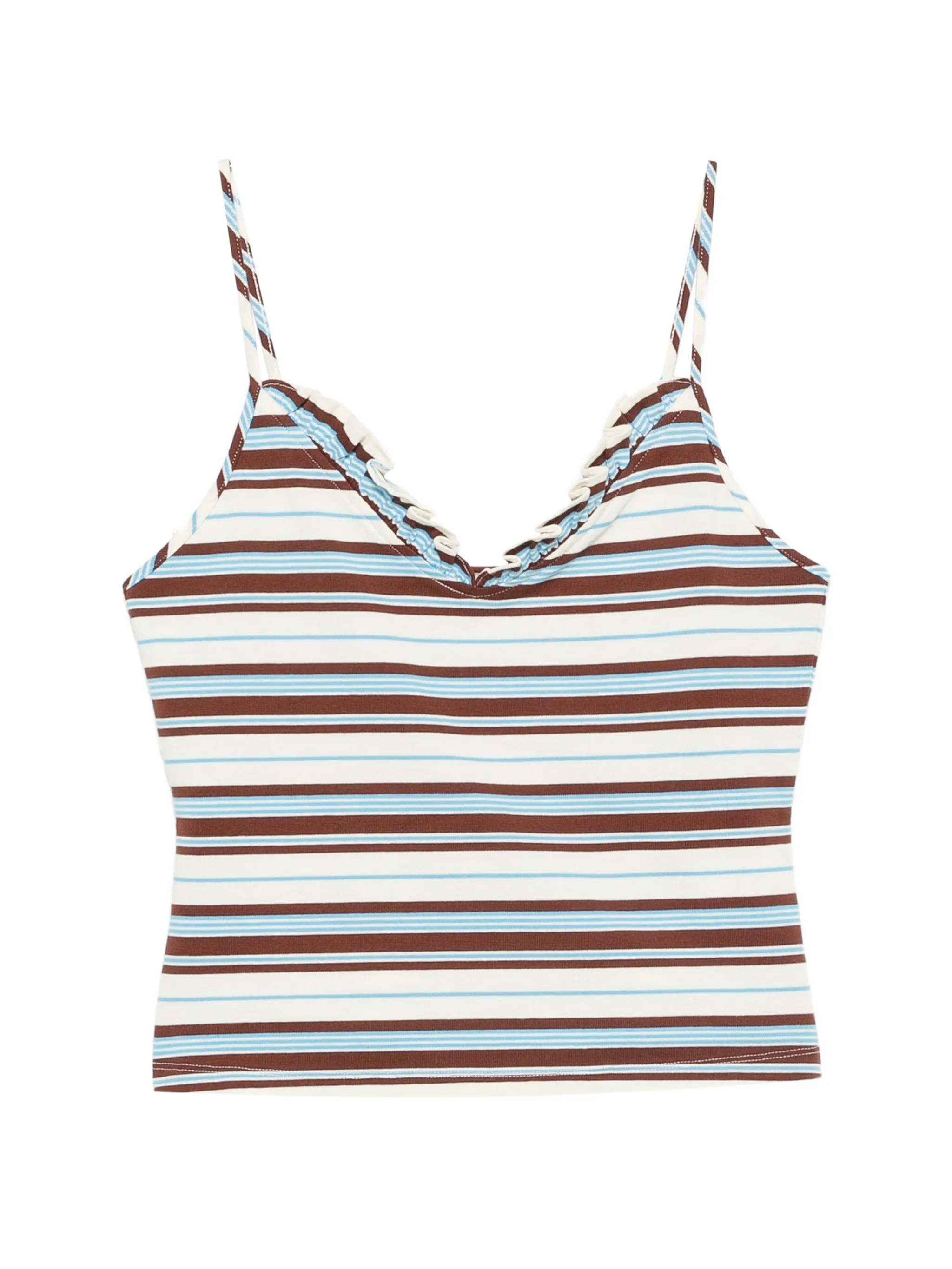 Nadine ruffle-trim tank top
