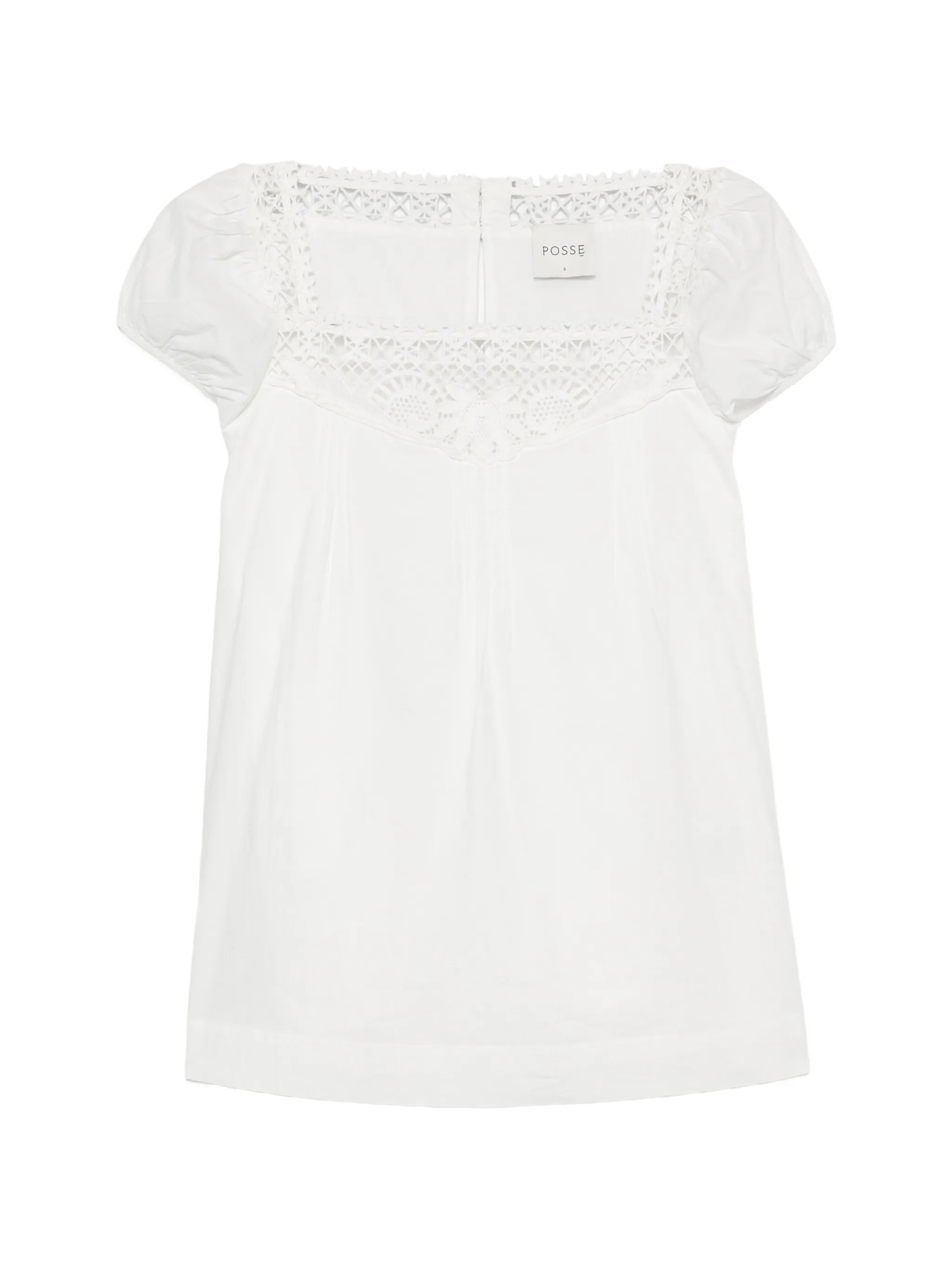 Veda crochet-trim blouse