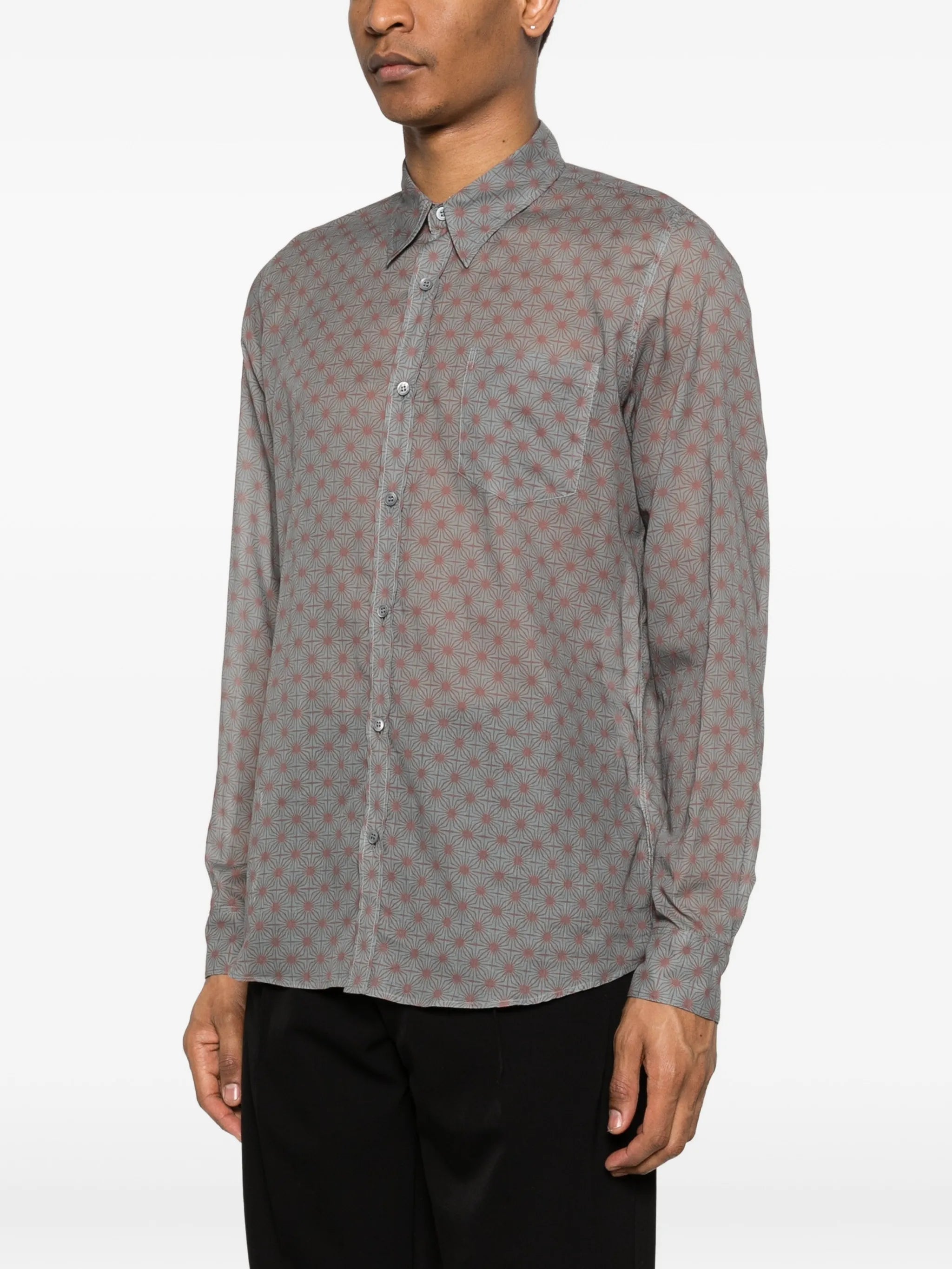 polka dot cotton shirt