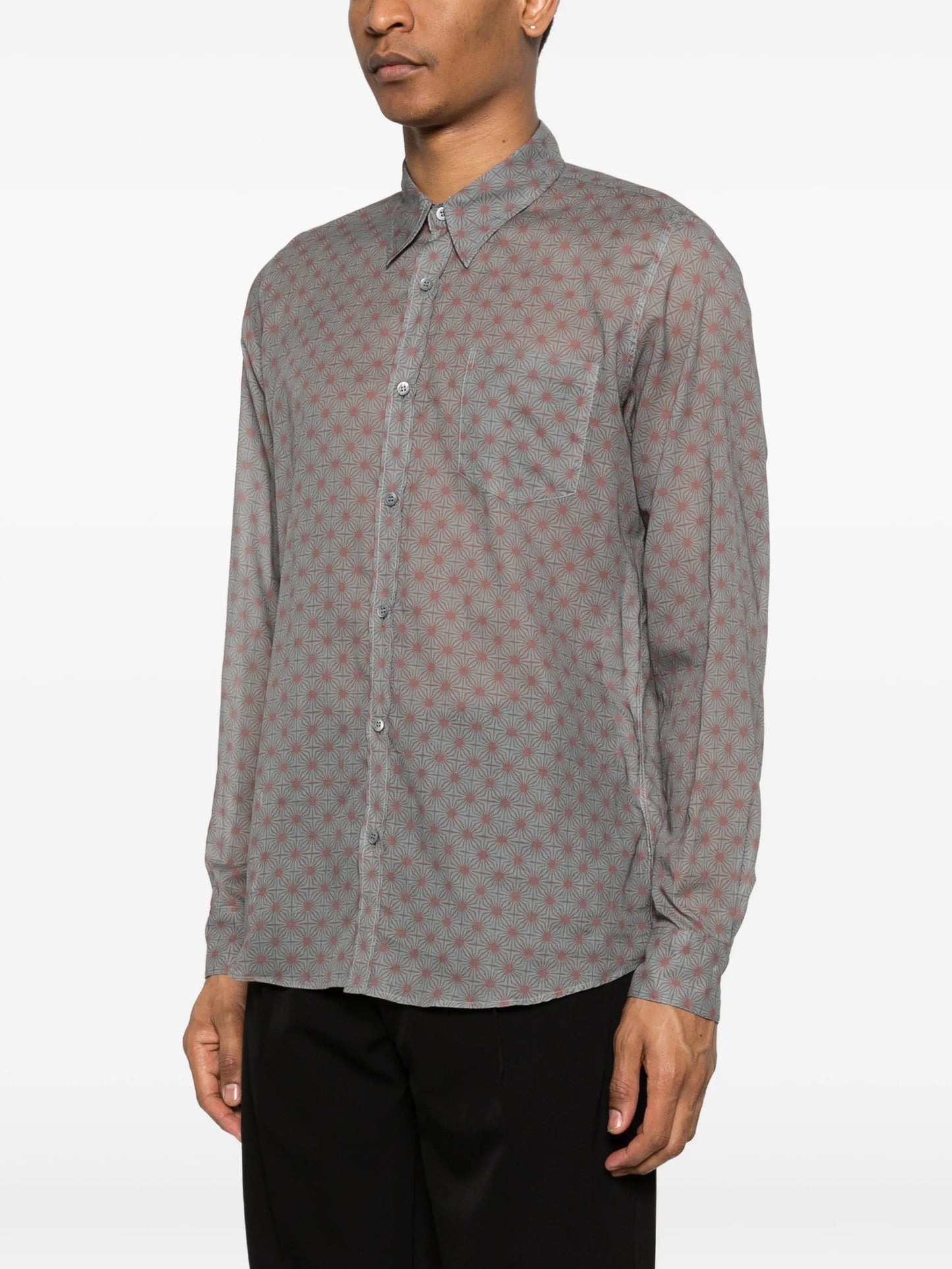 polka dot cotton shirt