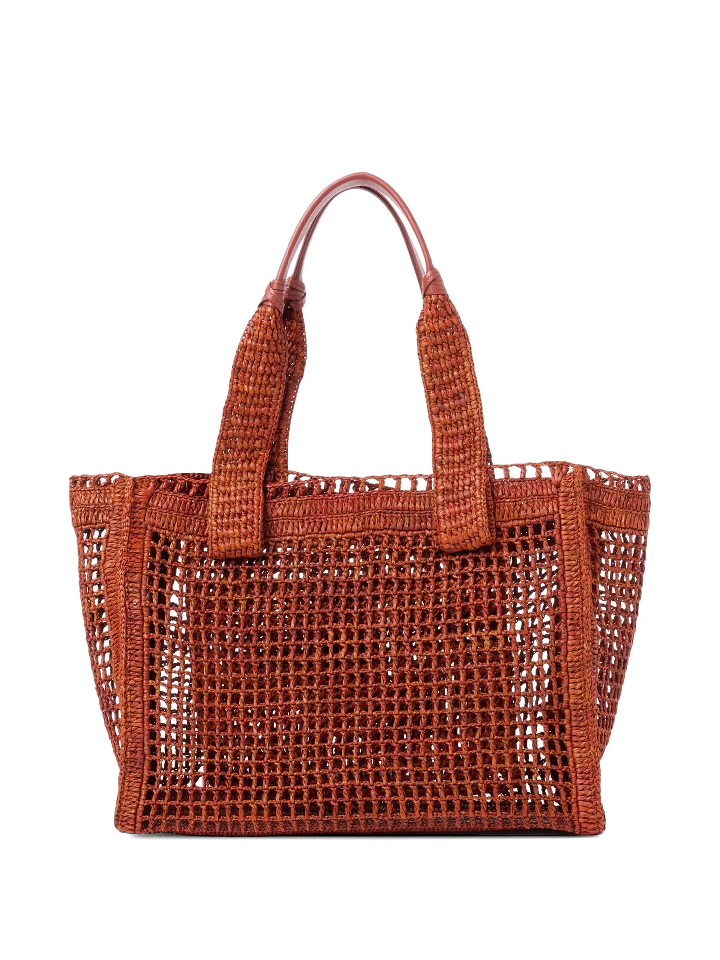 Summer Banana raffia east-west tote bag