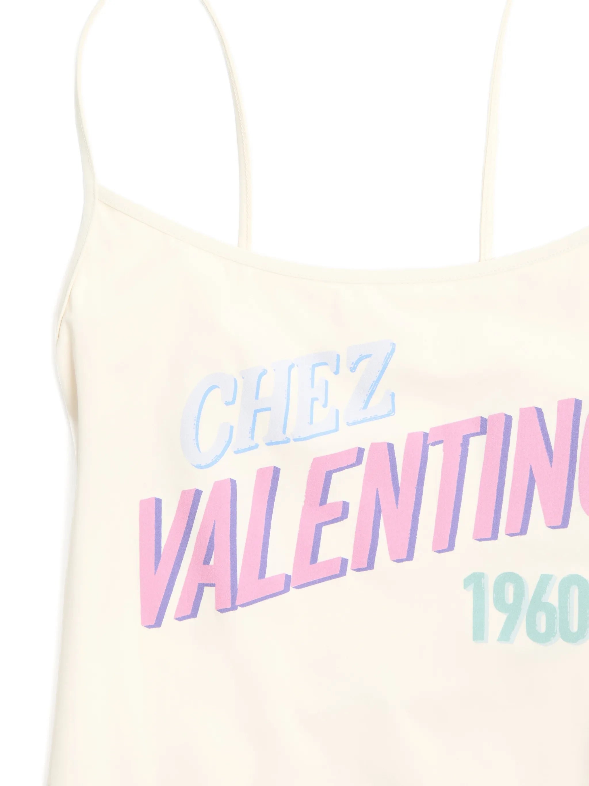 one-piece swimsuit with Chez Valentino 1960 print