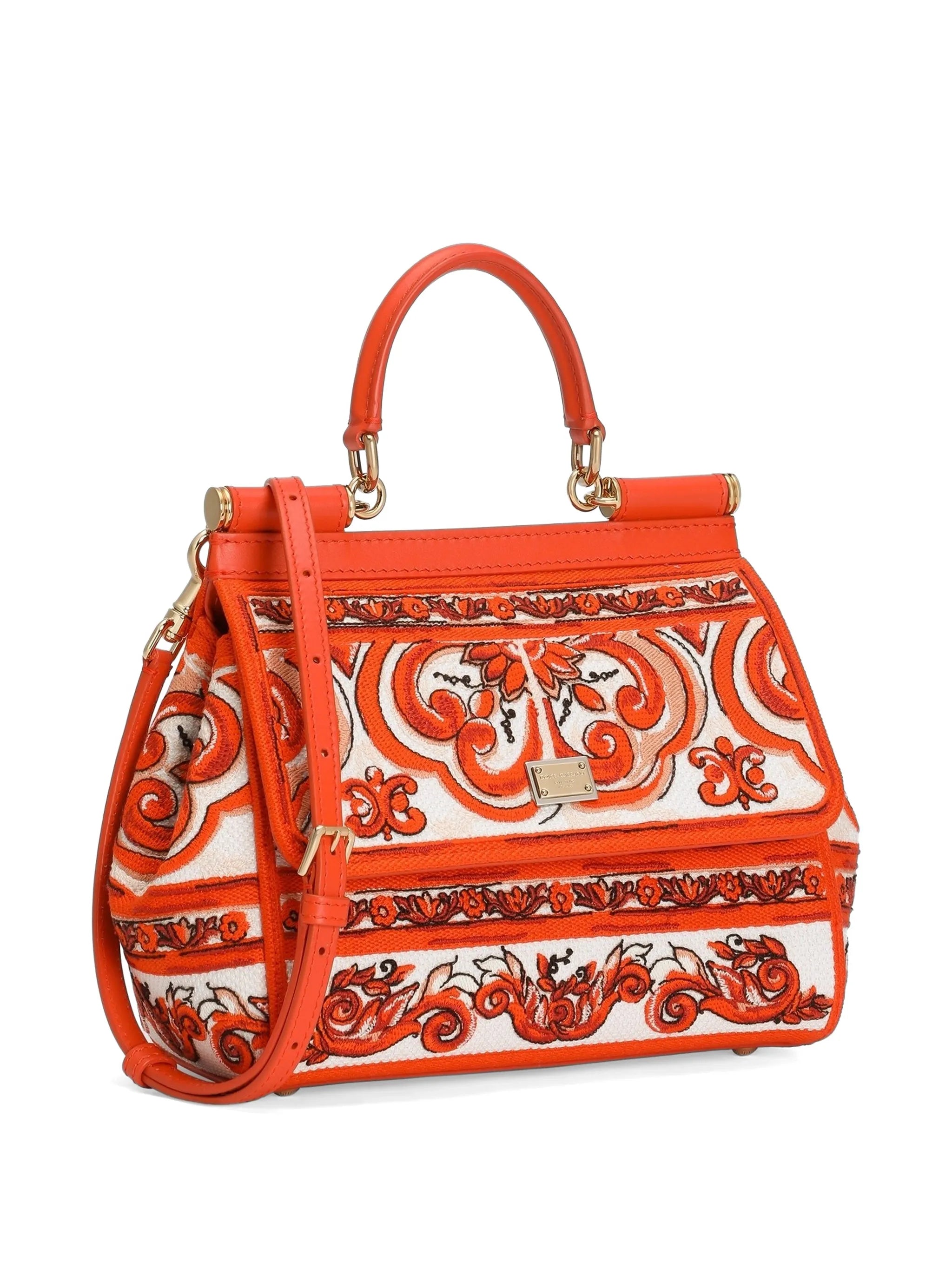 small Sicily handbag with Majolica embroidery