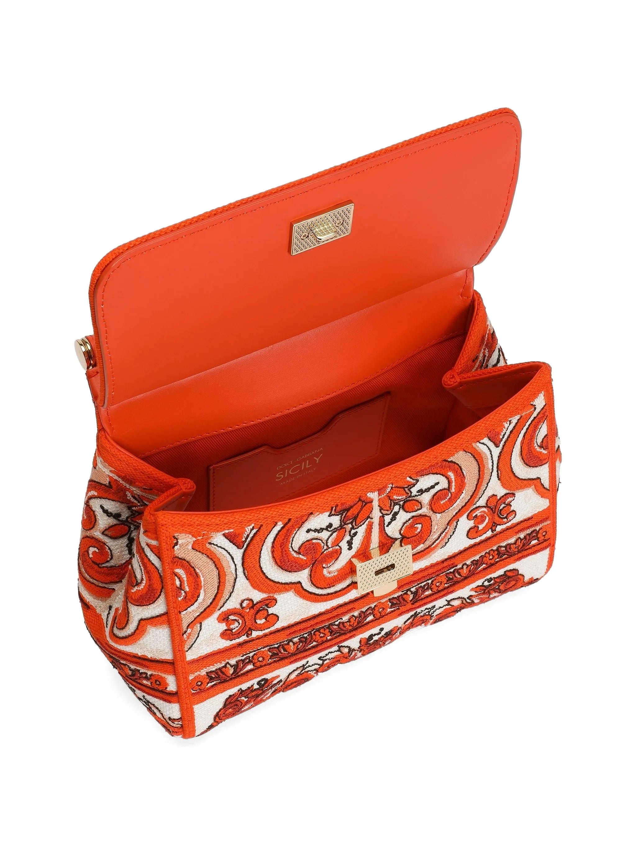 small Sicily handbag with Majolica embroidery