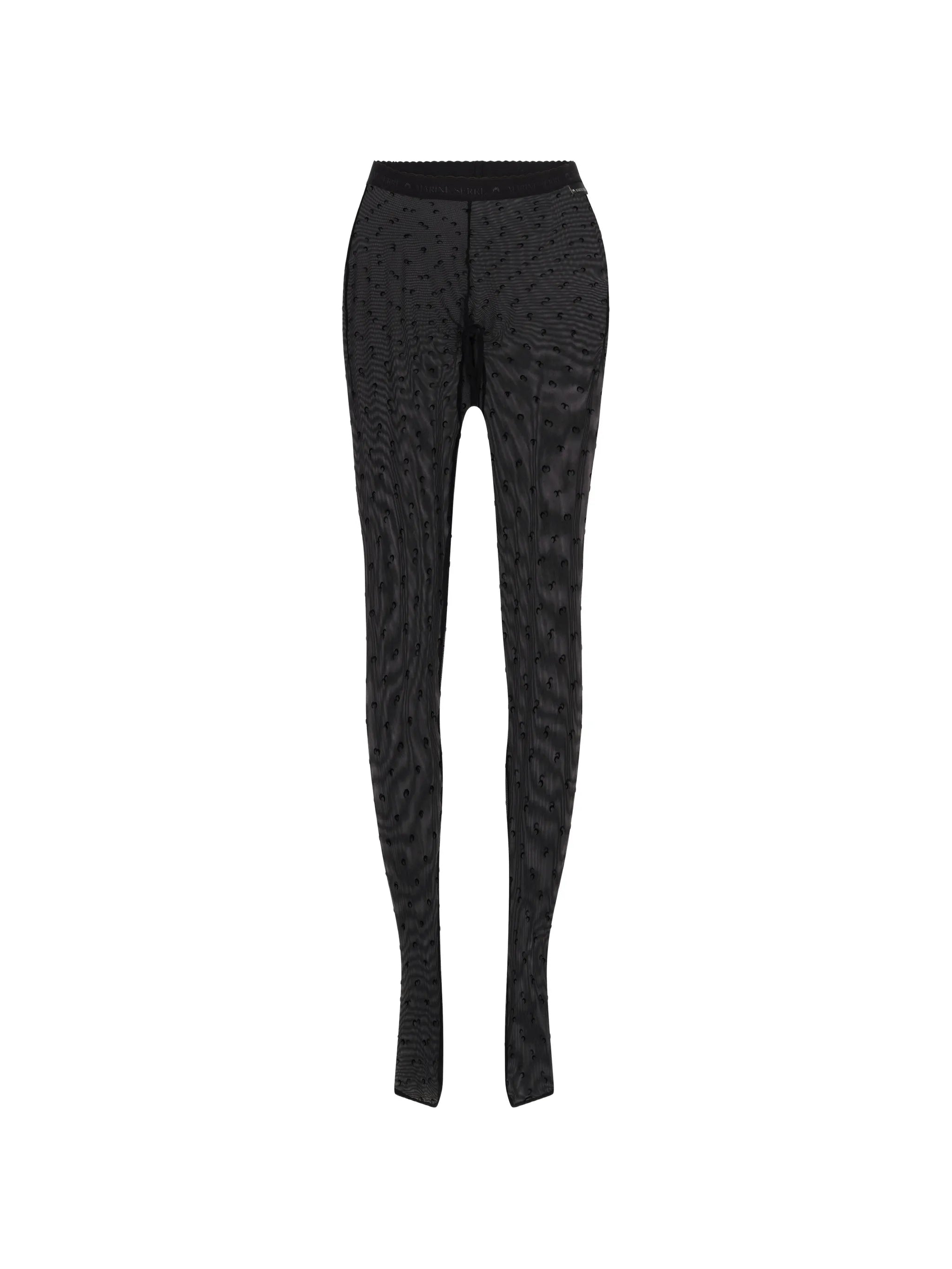 second skin high-waisted closed-feet plumetis tights