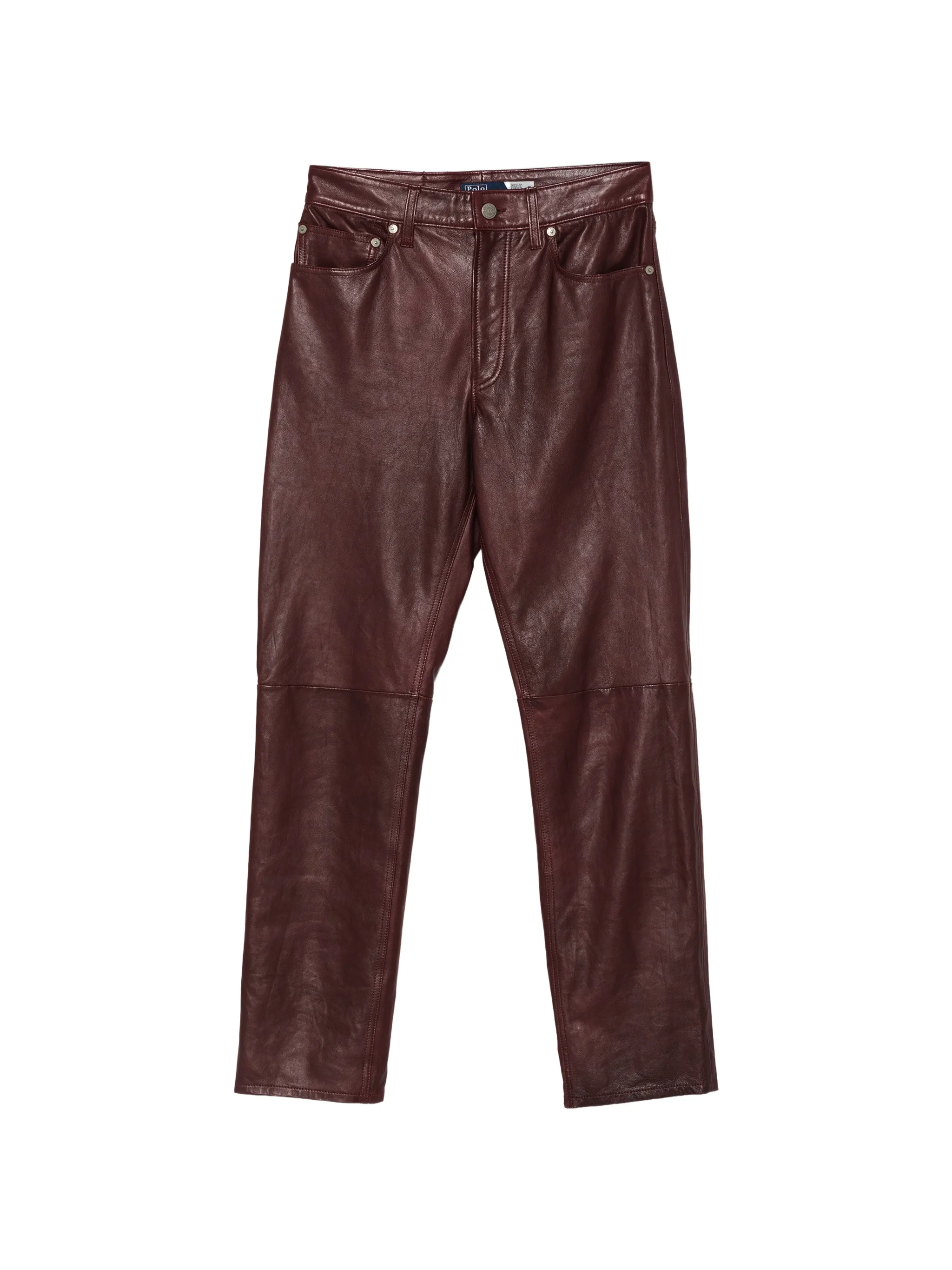 leather wide-leg trousers