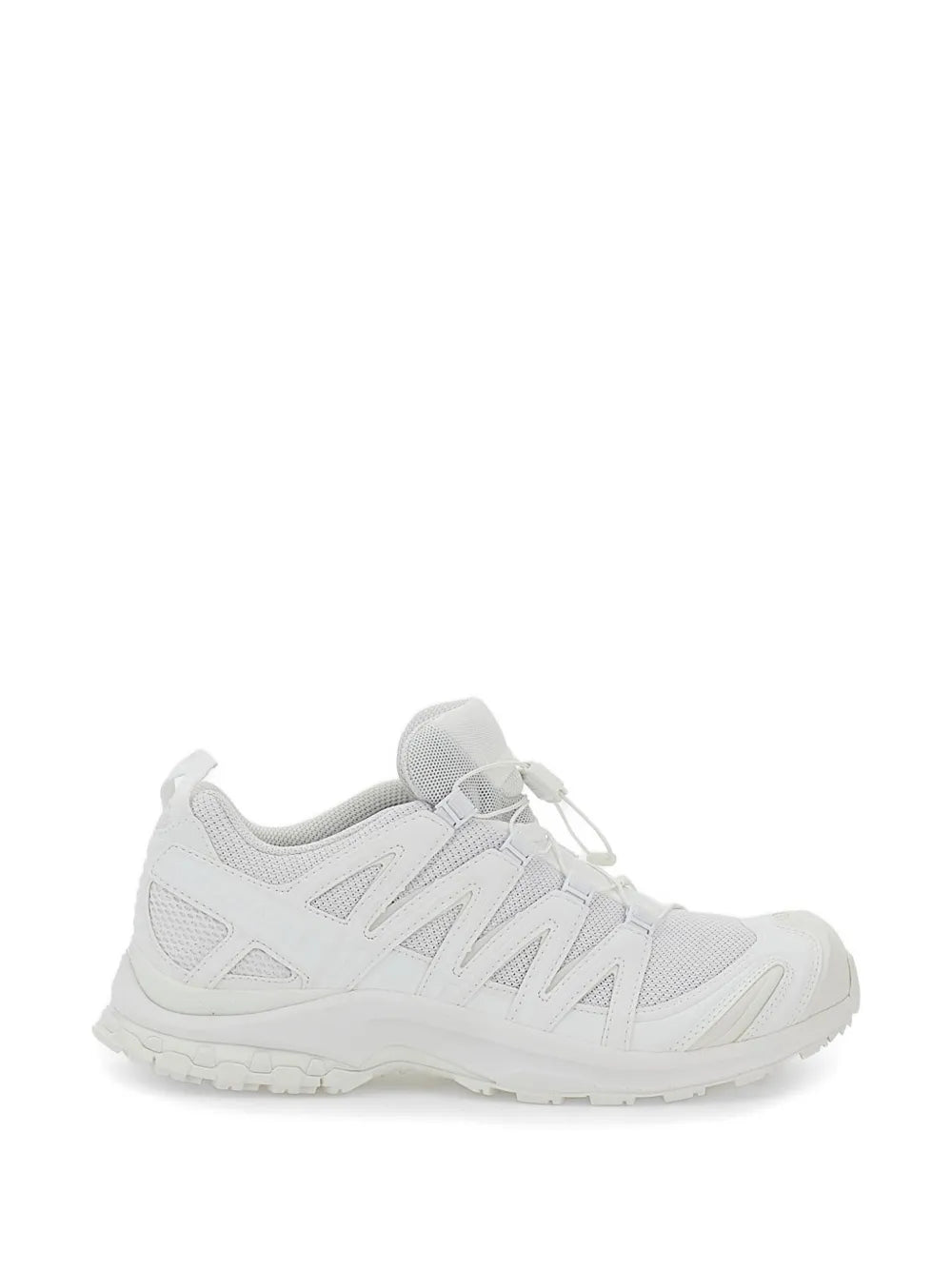 leather panel sneakers