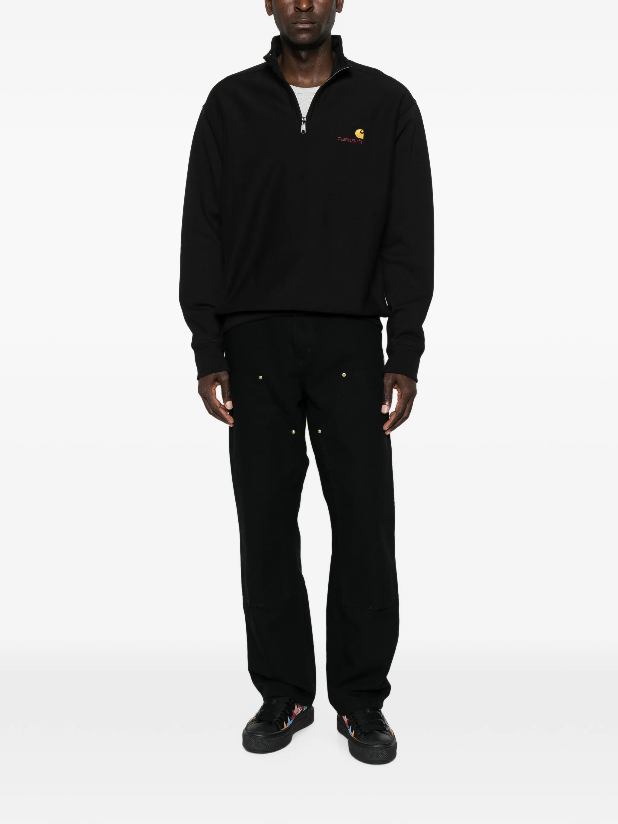 American Script half-zip hoodie