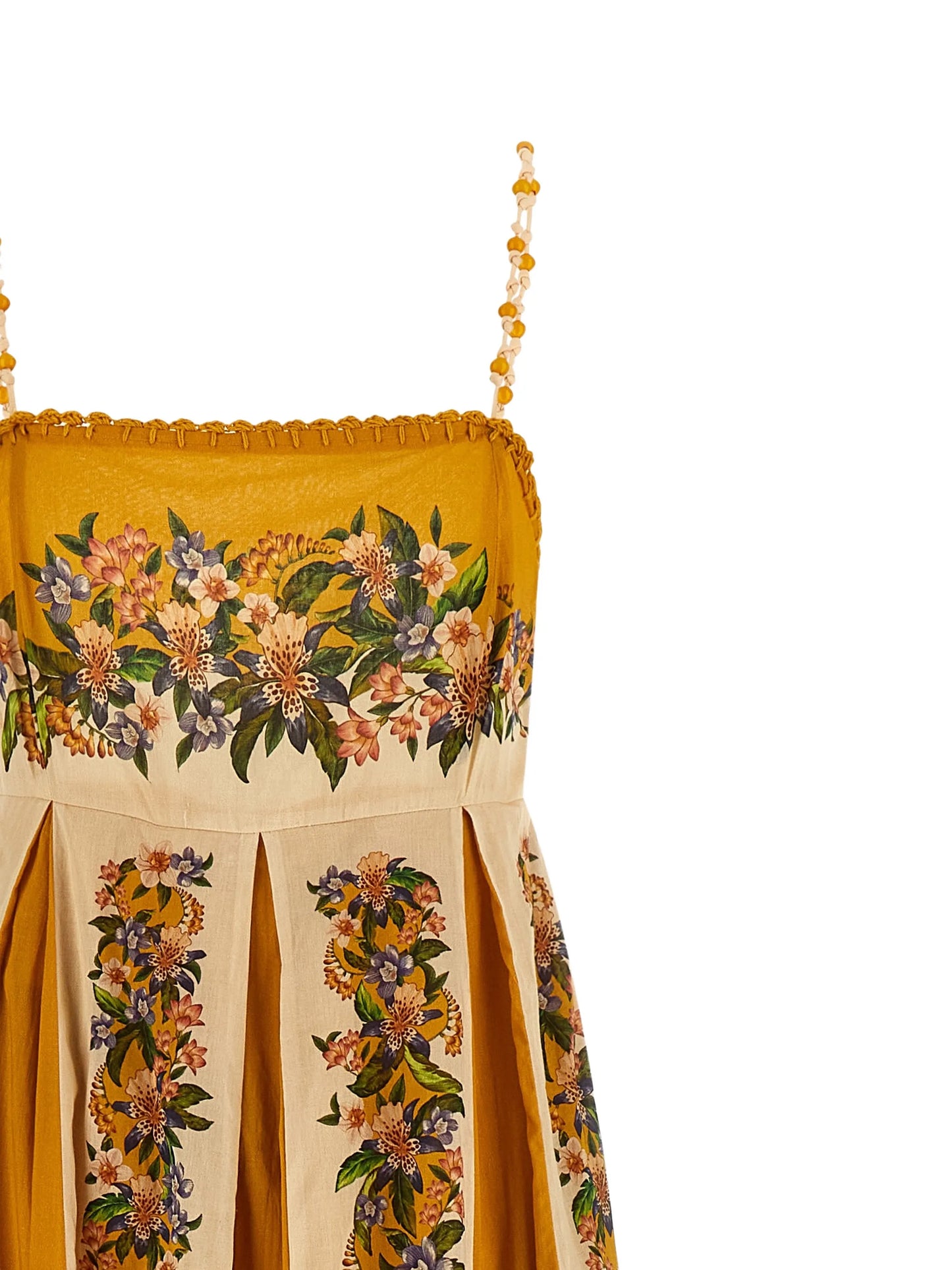 Sand Hilo striped floral-print maxi dress