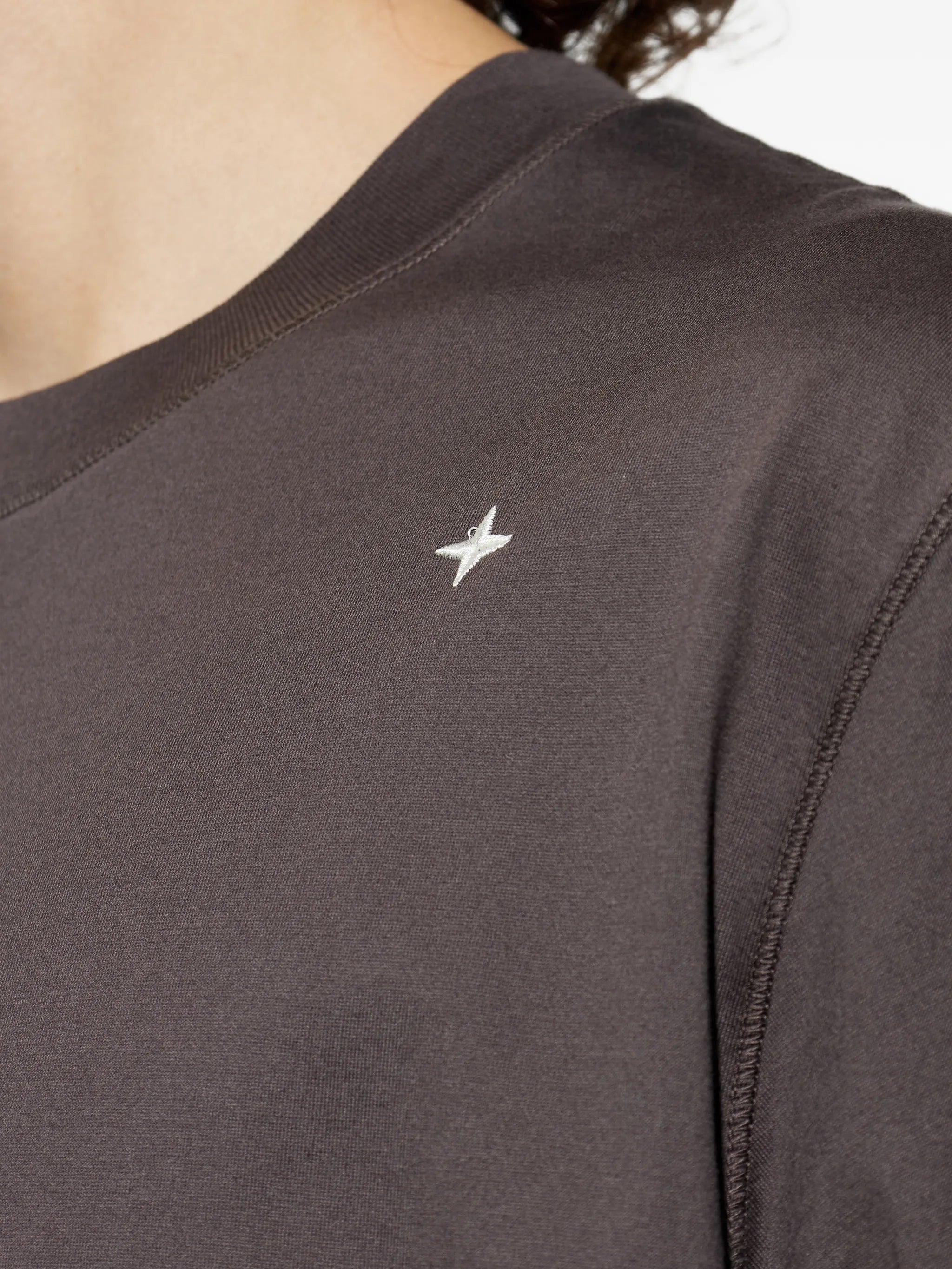 star-print T-shirt