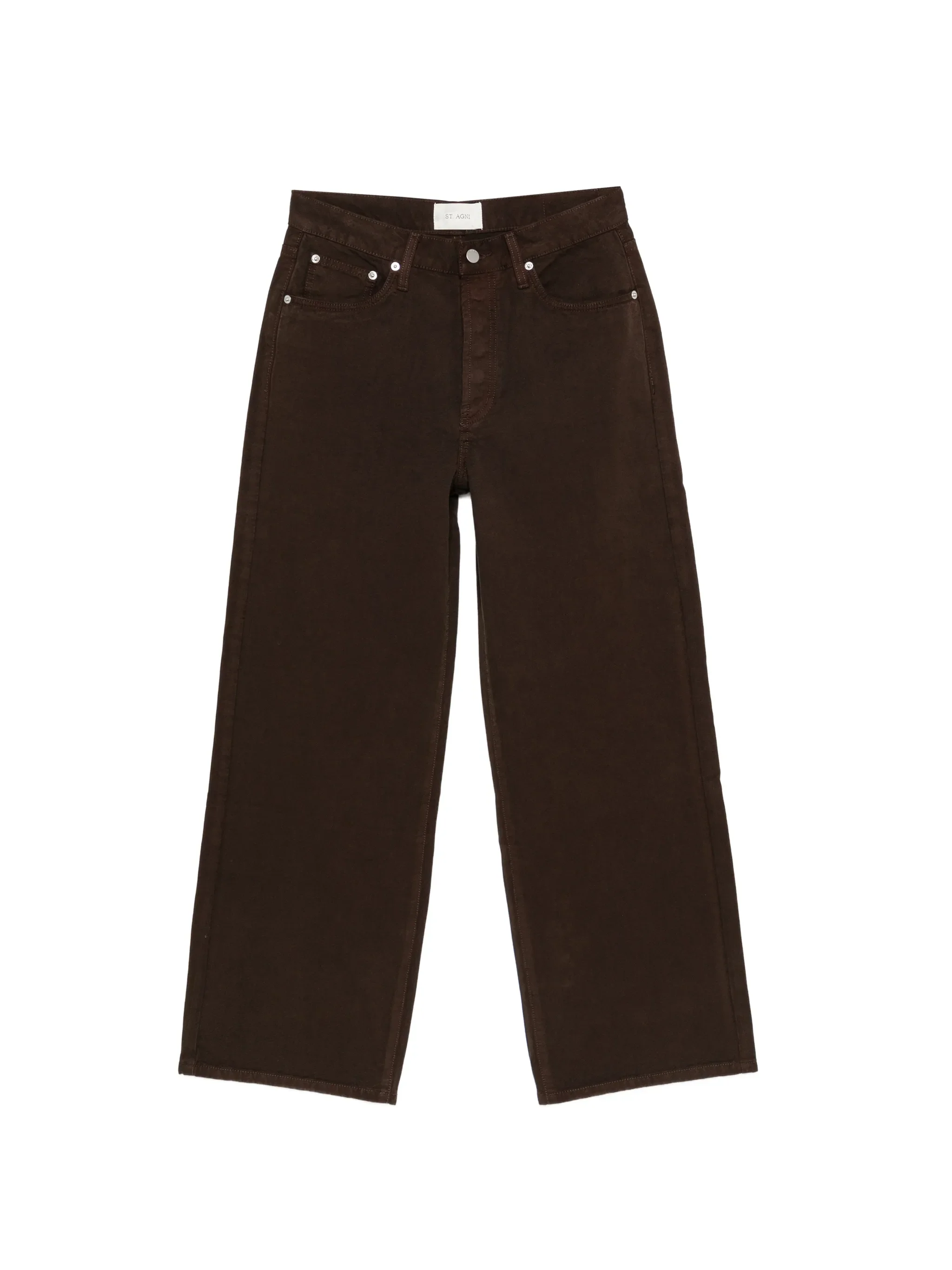 canvas mid-rise jeans